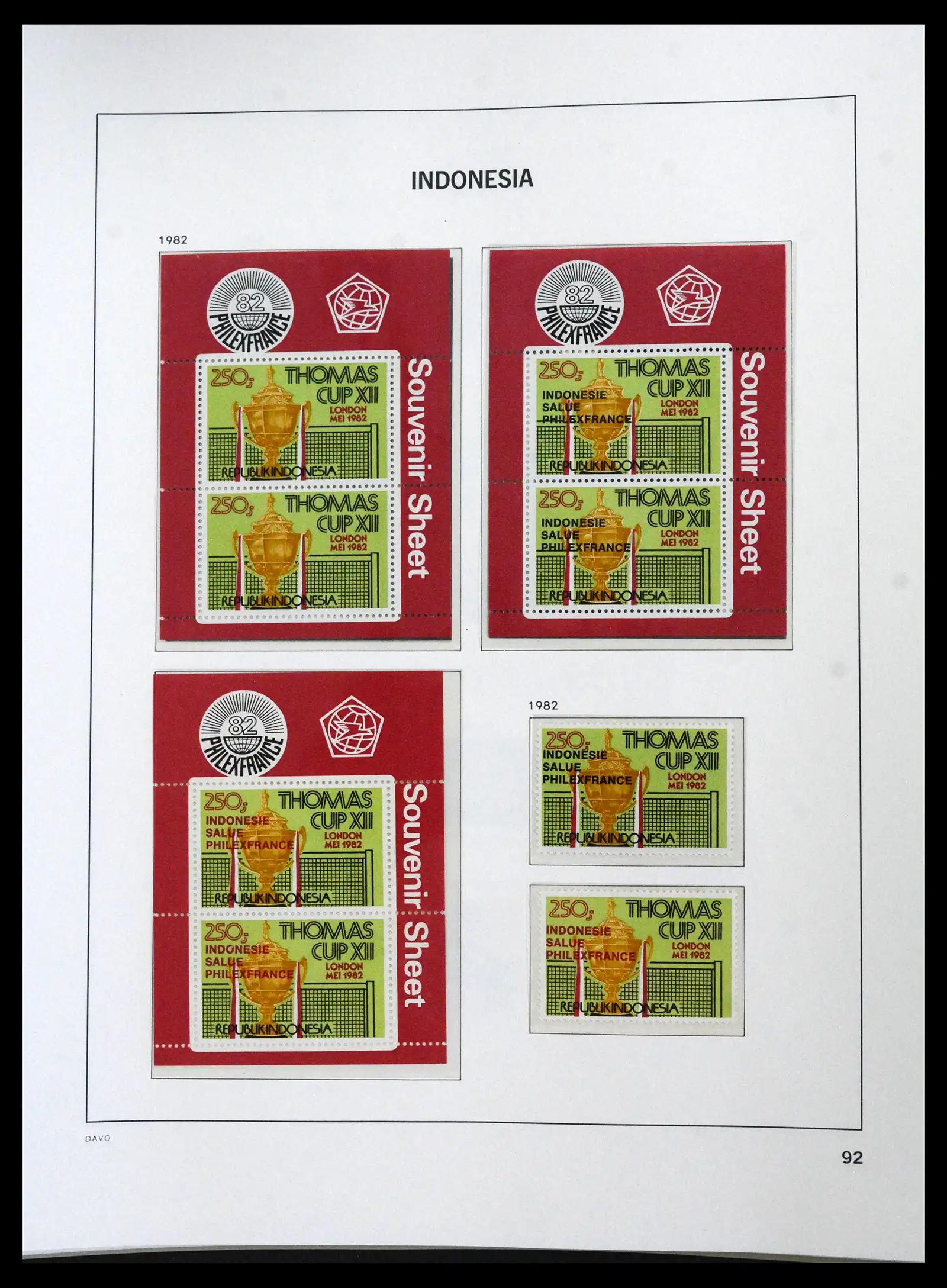 41693 0089 - Stamp collection 41693 Inonesia complete 1955-1999.