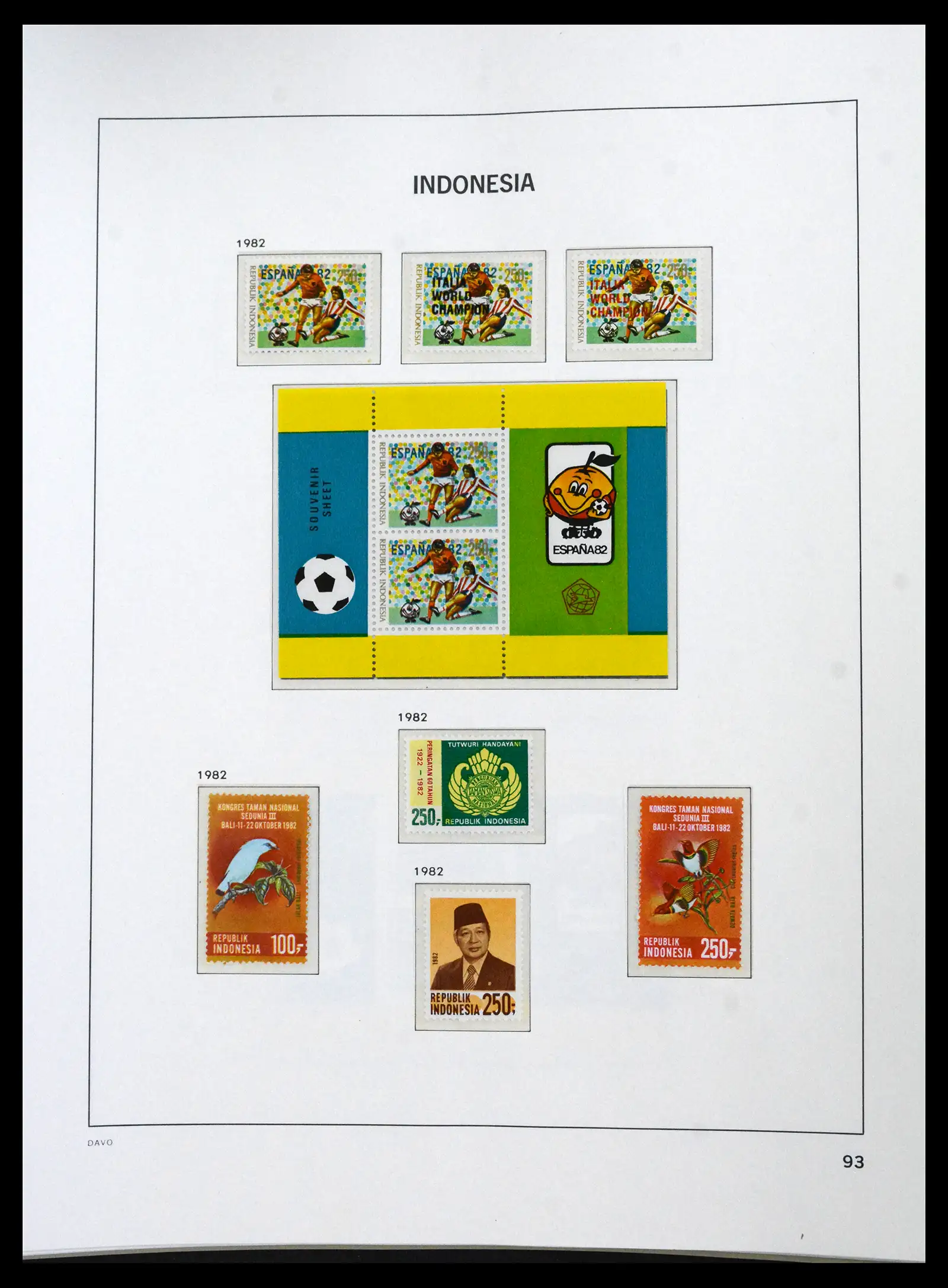 41693 0090 - Stamp collection 41693 Inonesia complete 1955-1999.