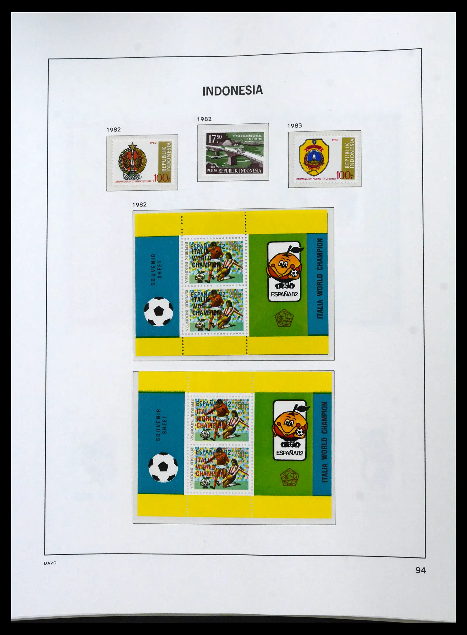 41693 0091 - Stamp collection 41693 Inonesia complete 1955-1999.