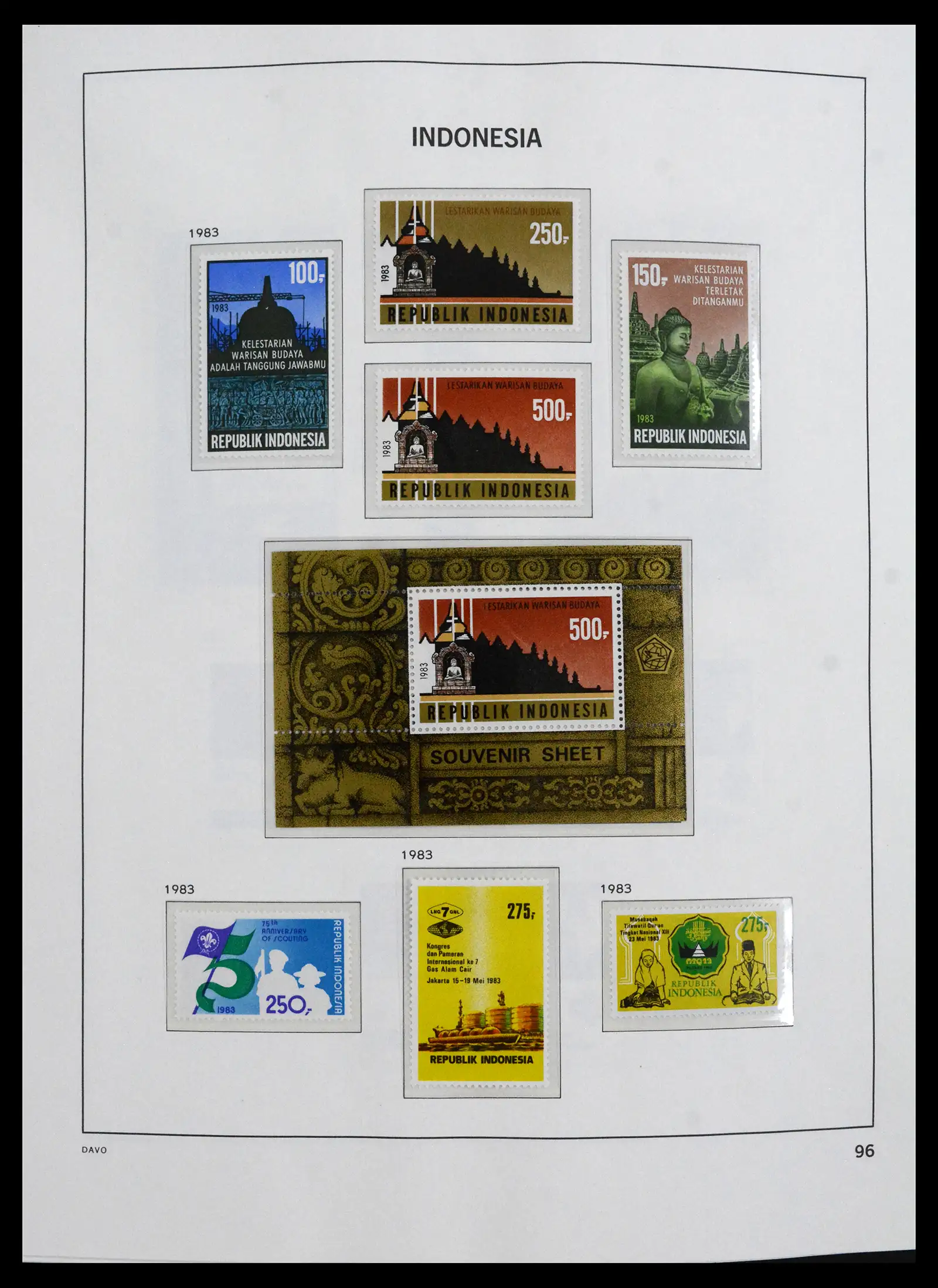 41693 0094 - Stamp collection 41693 Inonesia complete 1955-1999.