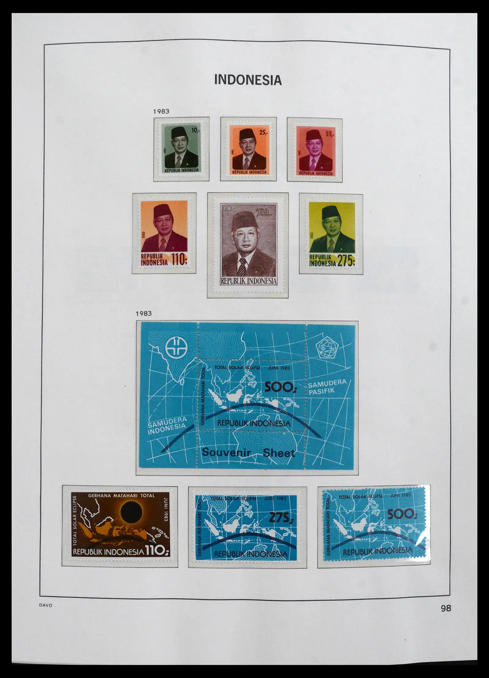 41693 0096 - Stamp collection 41693 Inonesia complete 1955-1999.