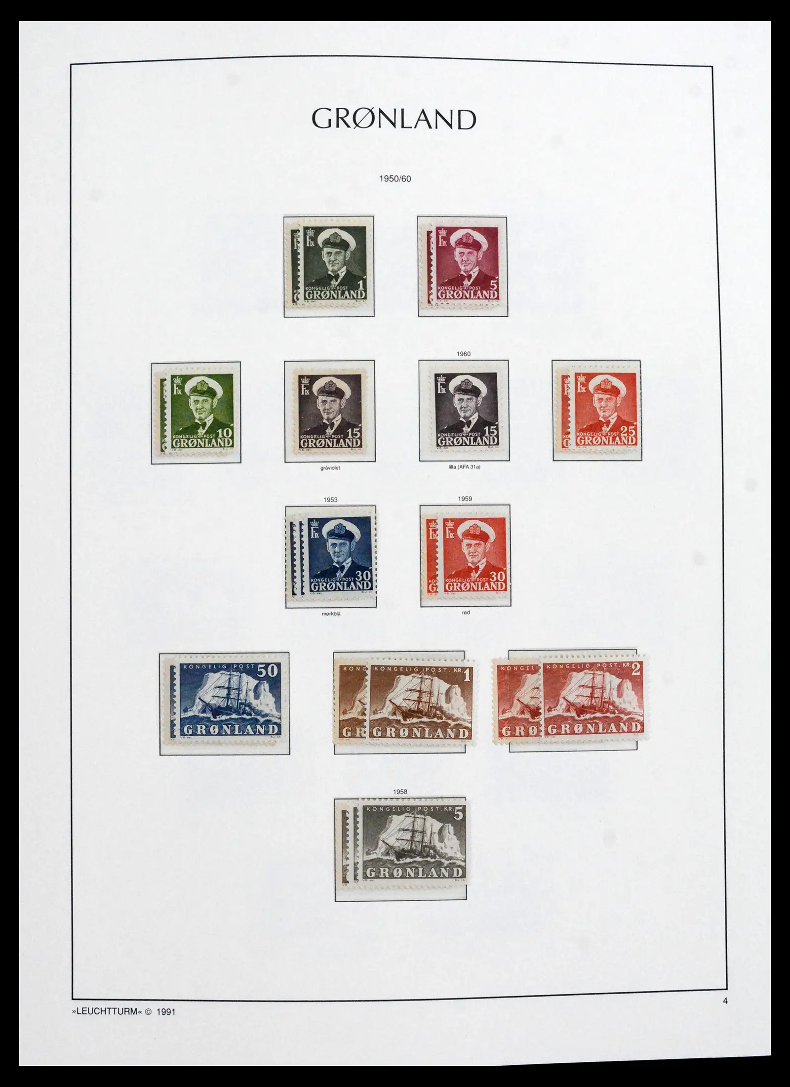 41694 0009 - Stamp collection 41694 Greenland complete 1905-2009.