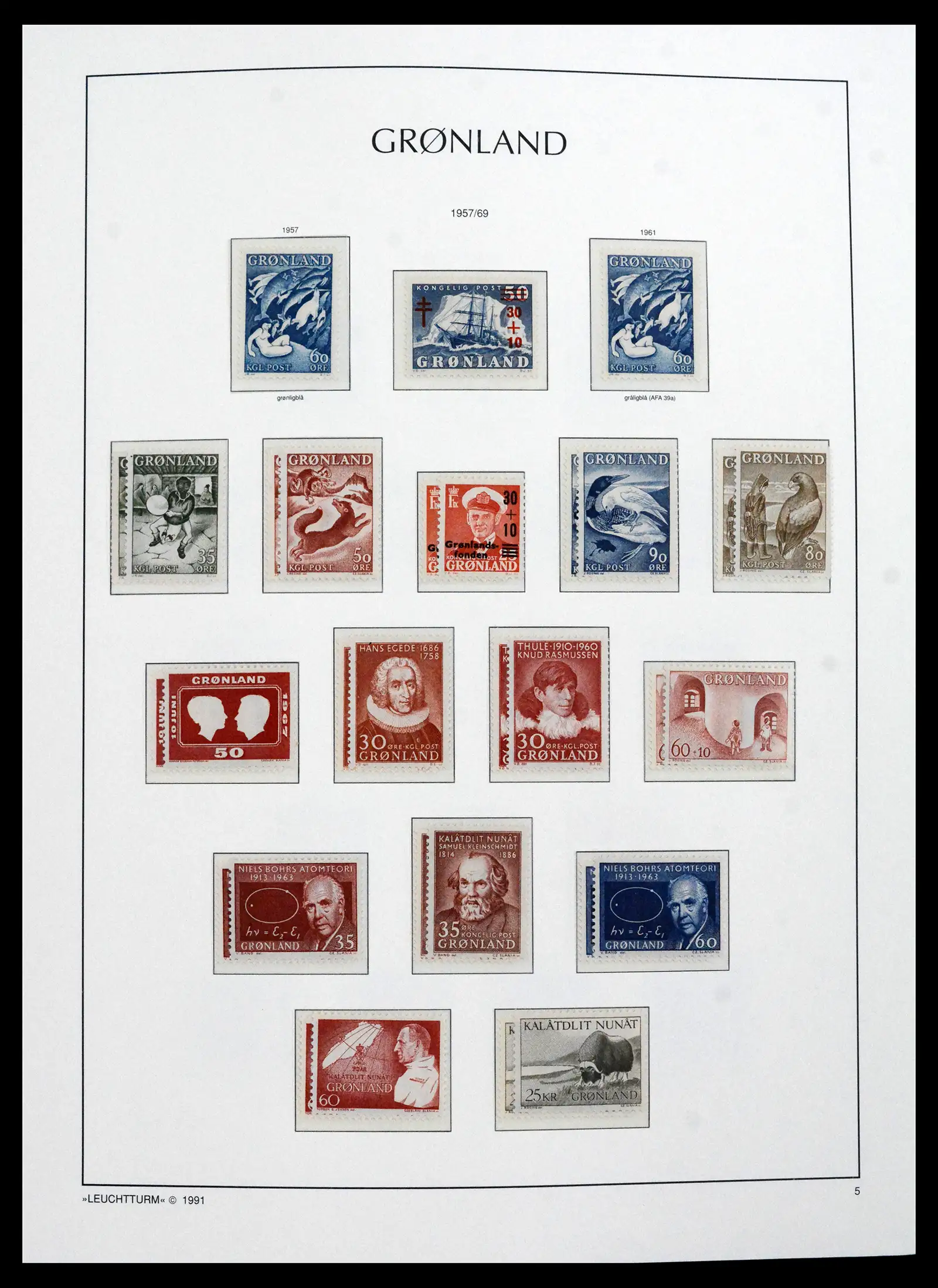 41694 0010 - Stamp collection 41694 Greenland complete 1905-2009.