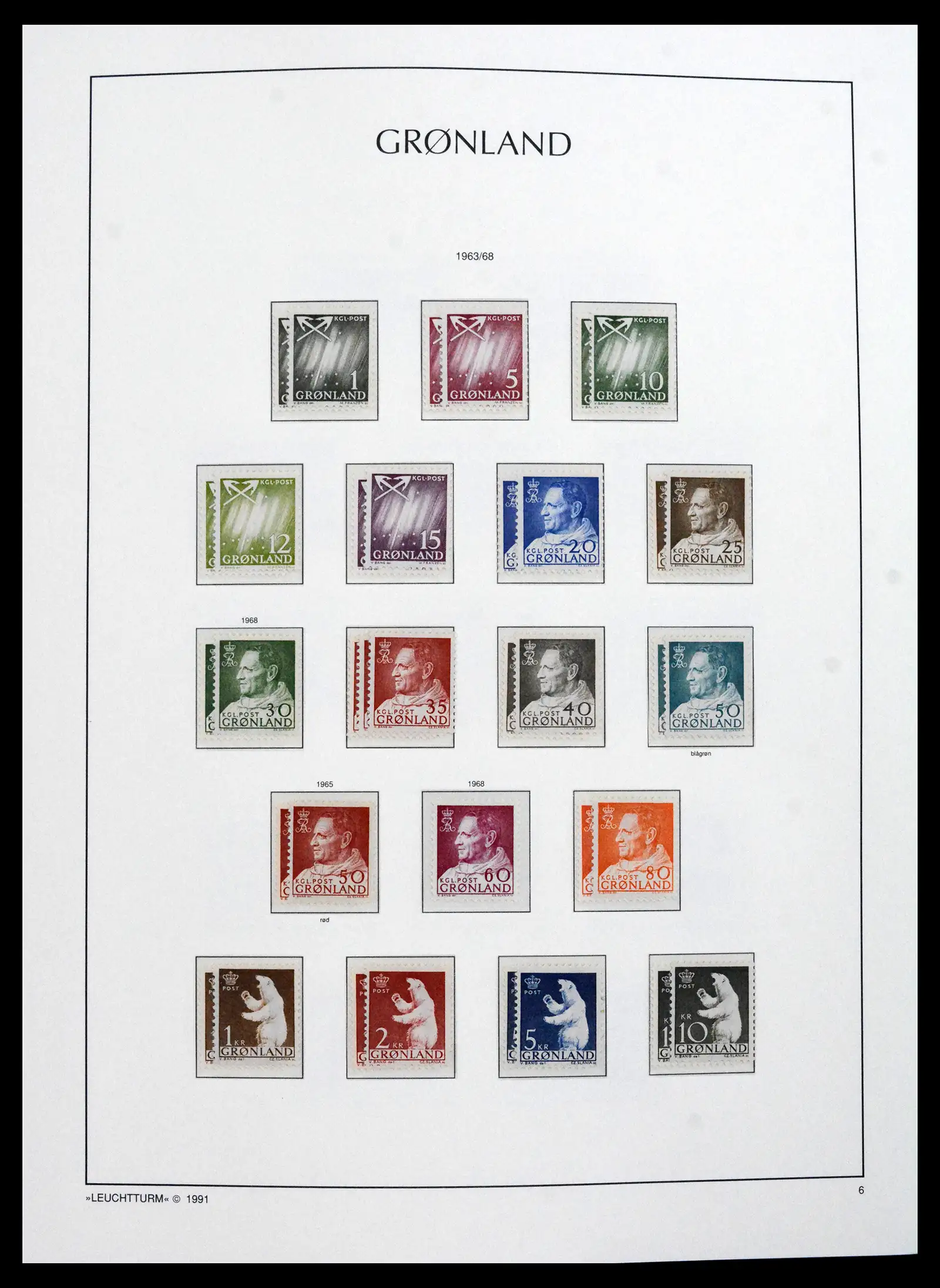 41694 0011 - Stamp collection 41694 Greenland complete 1905-2009.