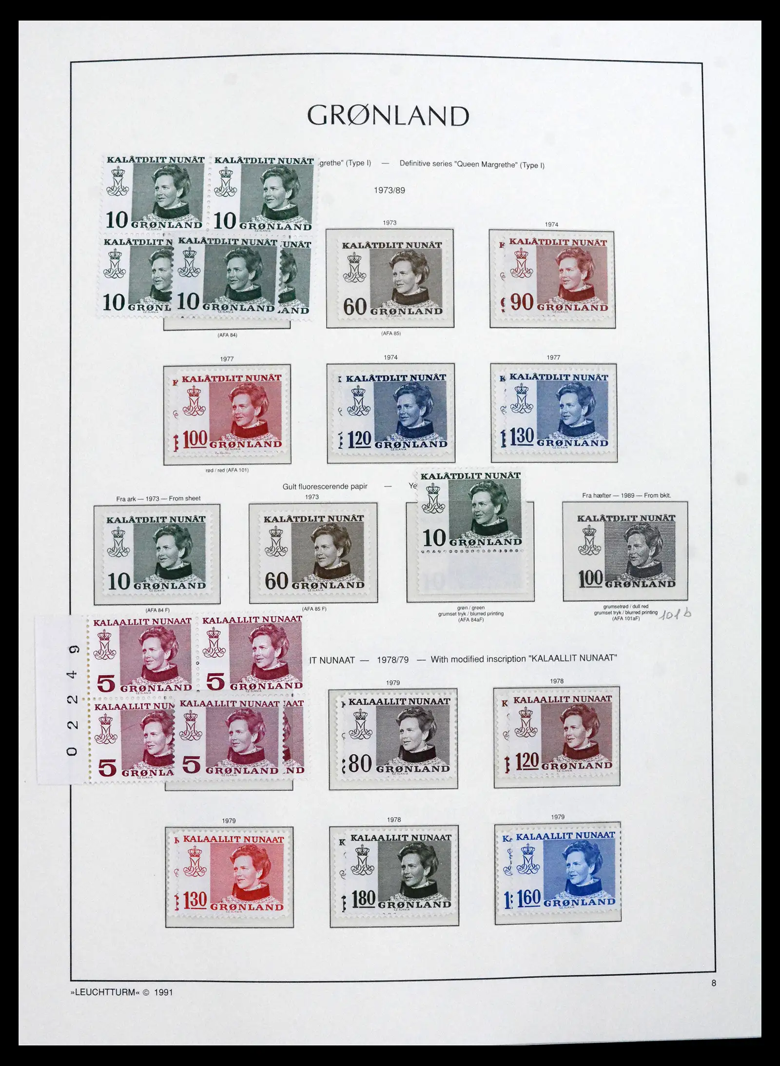 41694 0013 - Stamp collection 41694 Greenland complete 1905-2009.