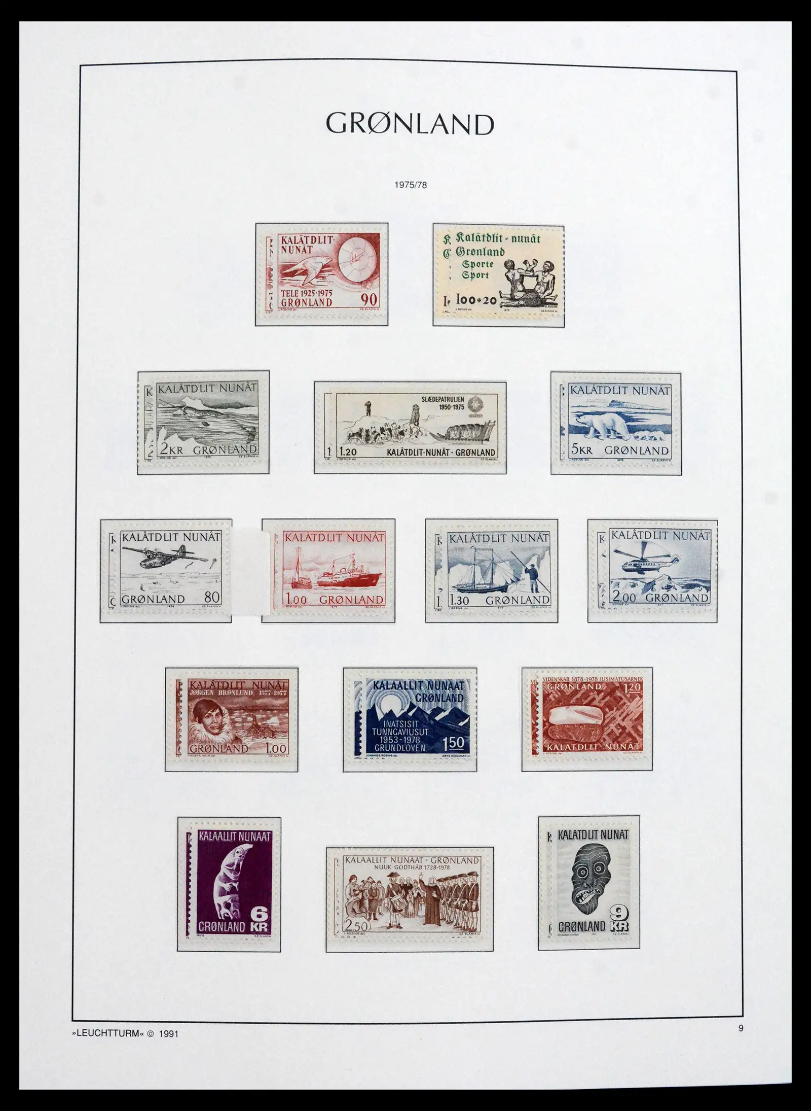 41694 0014 - Stamp collection 41694 Greenland complete 1905-2009.
