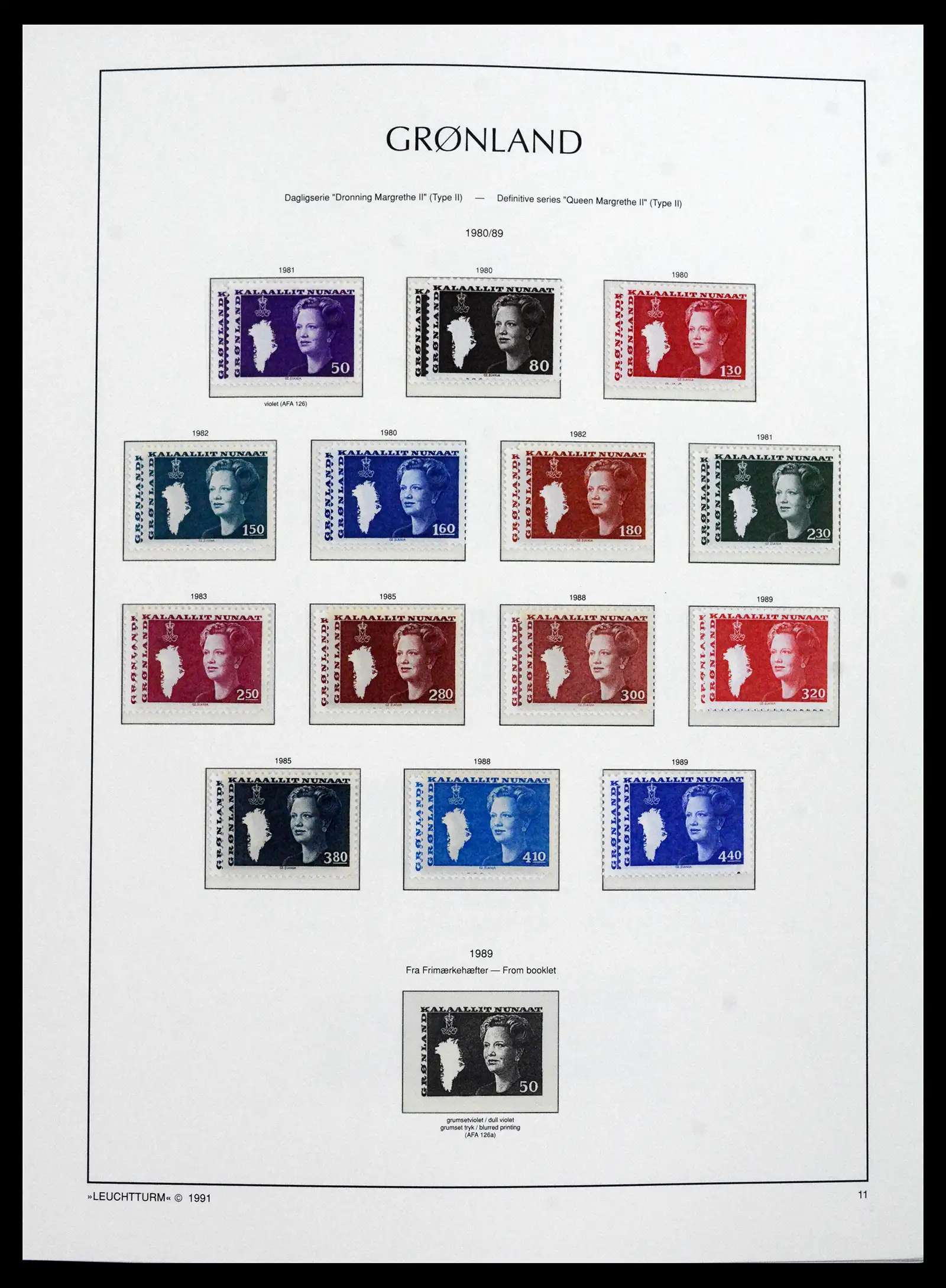 41694 0016 - Stamp collection 41694 Greenland complete 1905-2009.