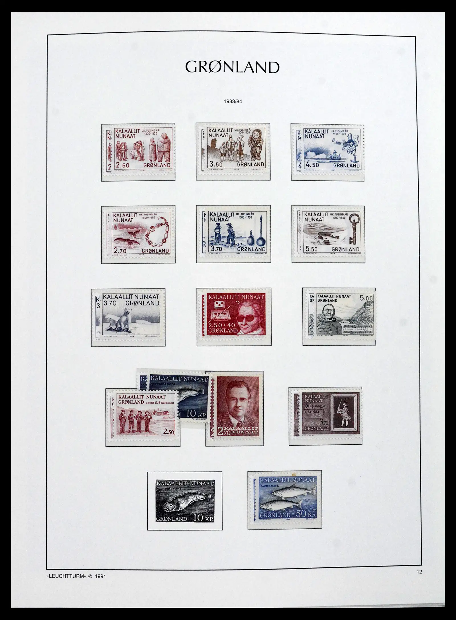41694 0017 - Stamp collection 41694 Greenland complete 1905-2009.