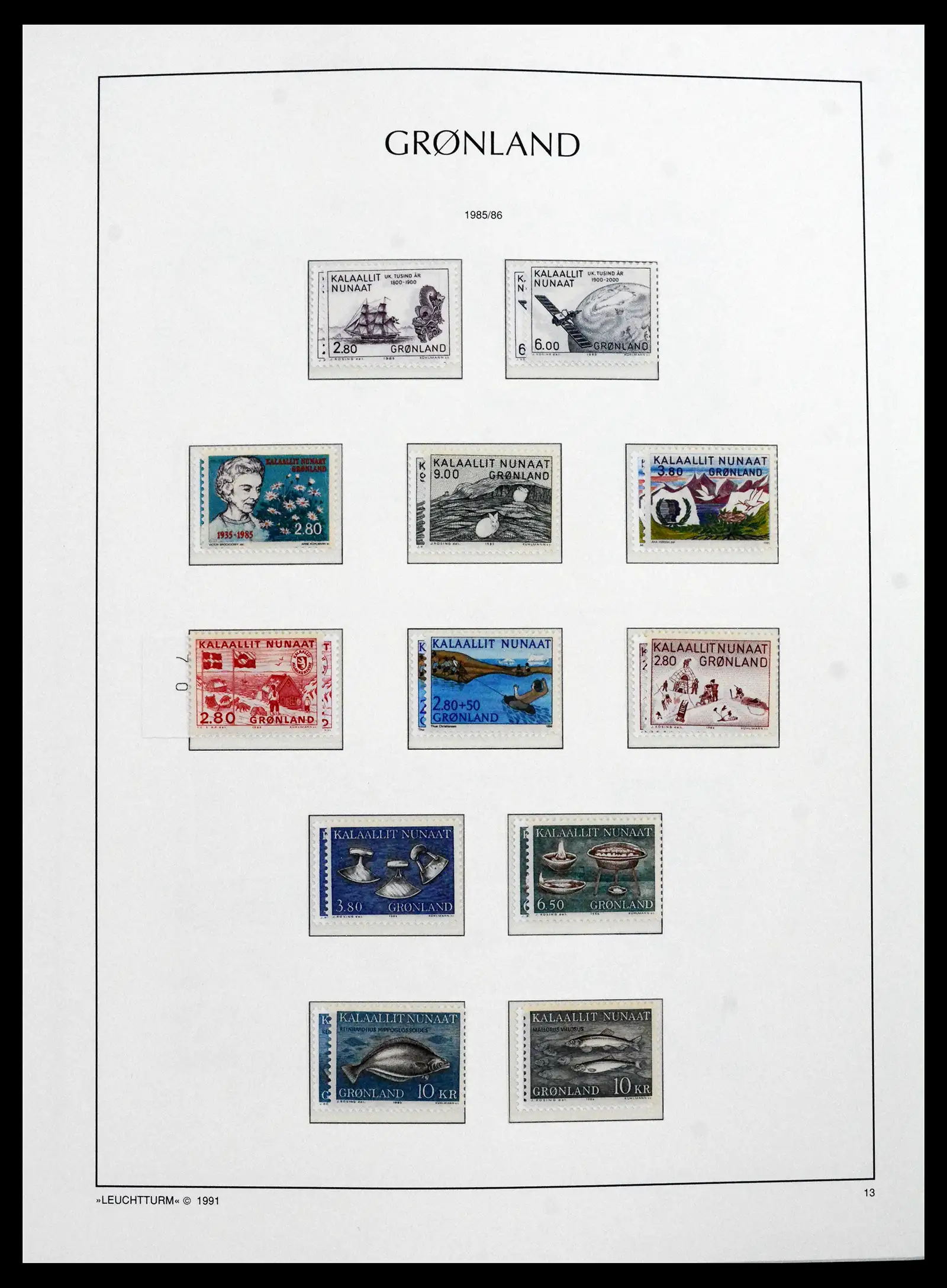 41694 0019 - Stamp collection 41694 Greenland complete 1905-2009.