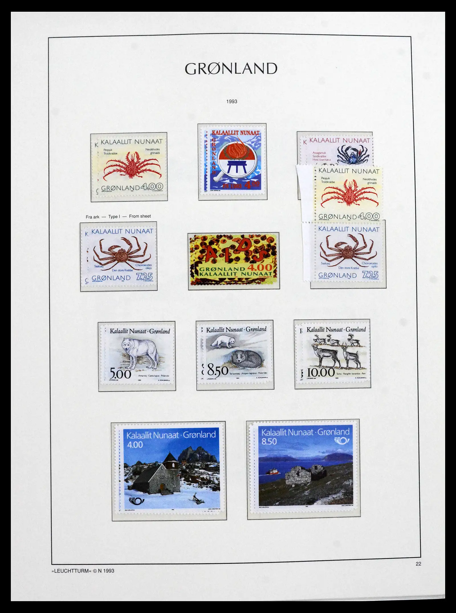 41694 0033 - Stamp collection 41694 Greenland complete 1905-2009.