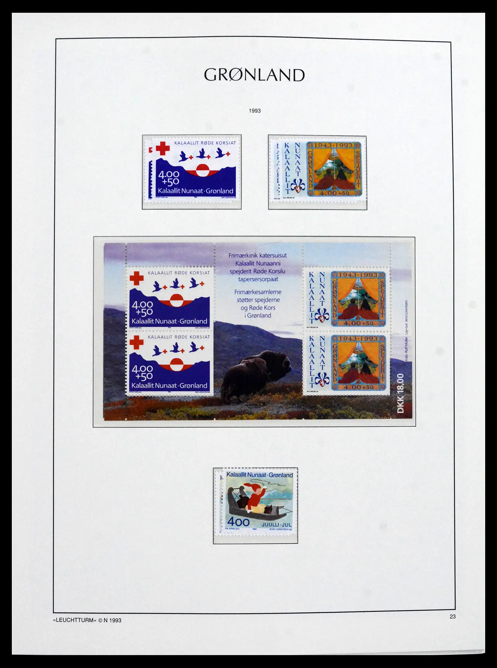 41694 0034 - Stamp collection 41694 Greenland complete 1905-2009.