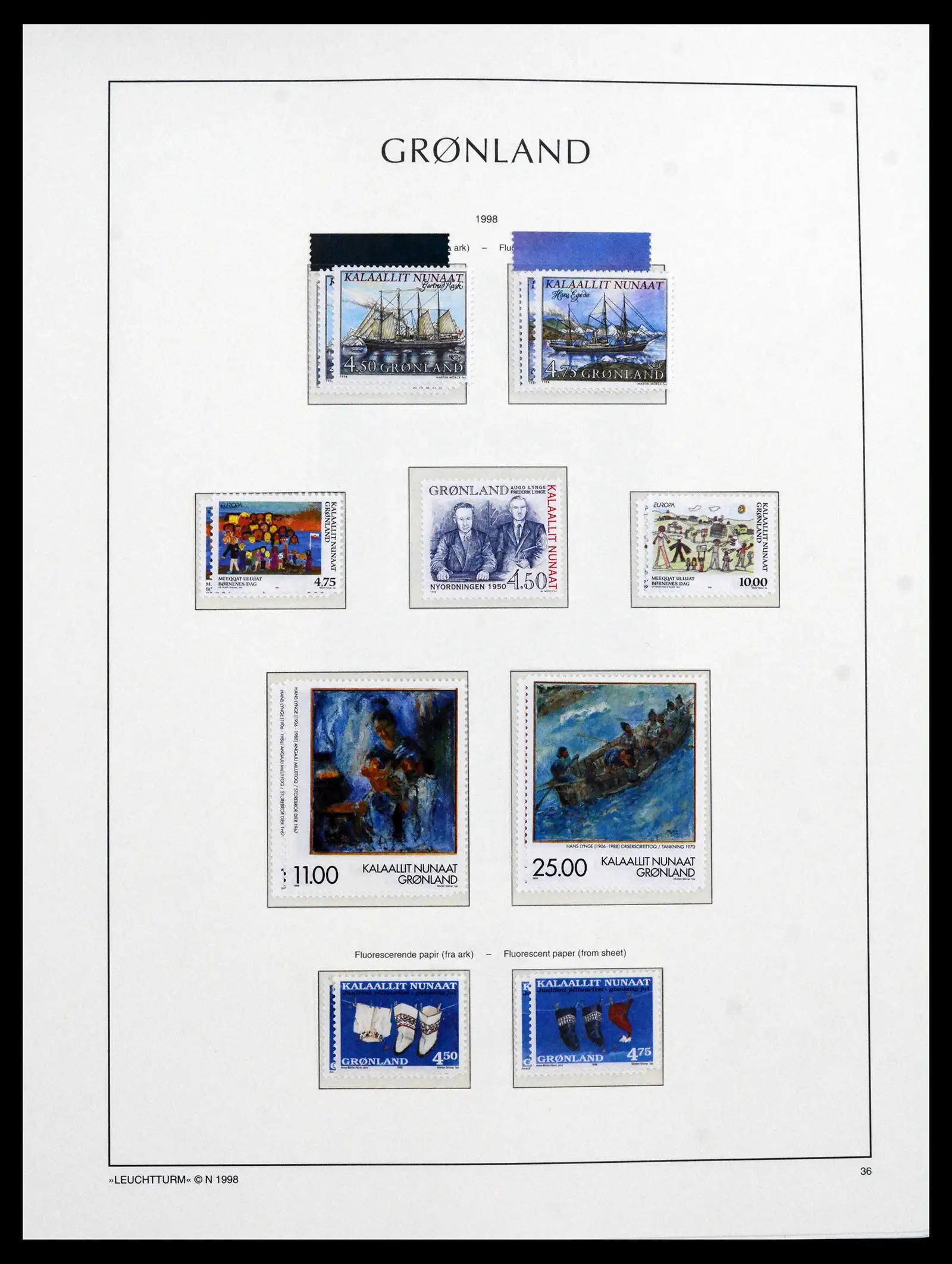 41694 0052 - Stamp collection 41694 Greenland complete 1905-2009.