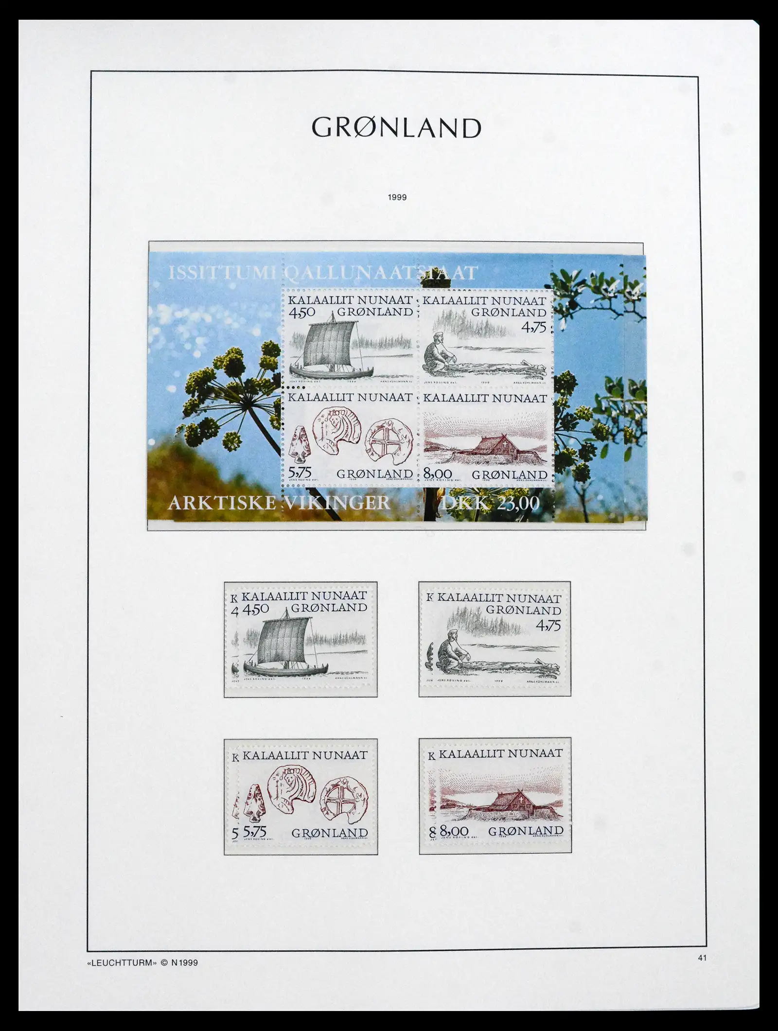 41694 0058 - Stamp collection 41694 Greenland complete 1905-2009.