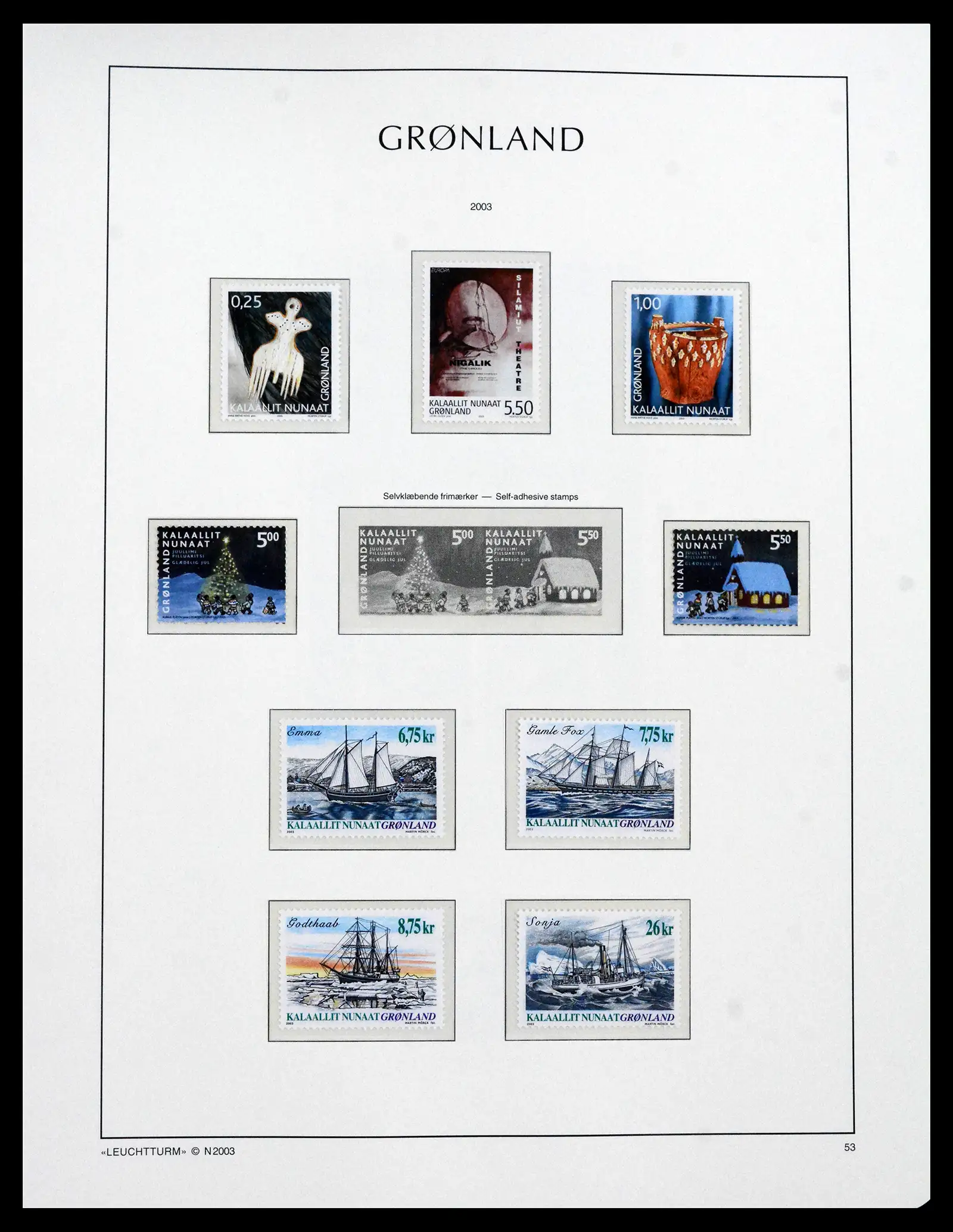 41694 0070 - Stamp collection 41694 Greenland complete 1905-2009.