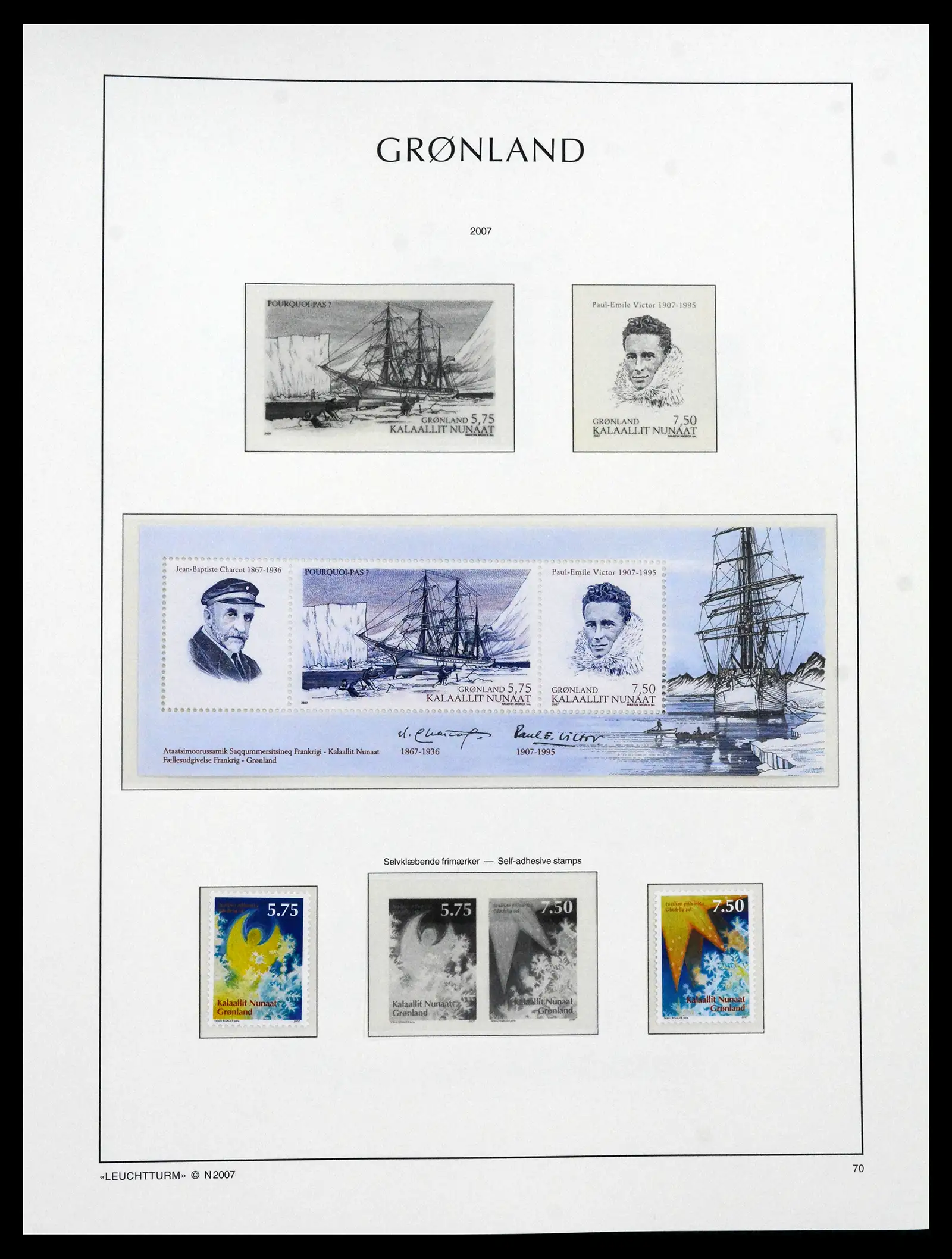 41694 0087 - Stamp collection 41694 Greenland complete 1905-2009.