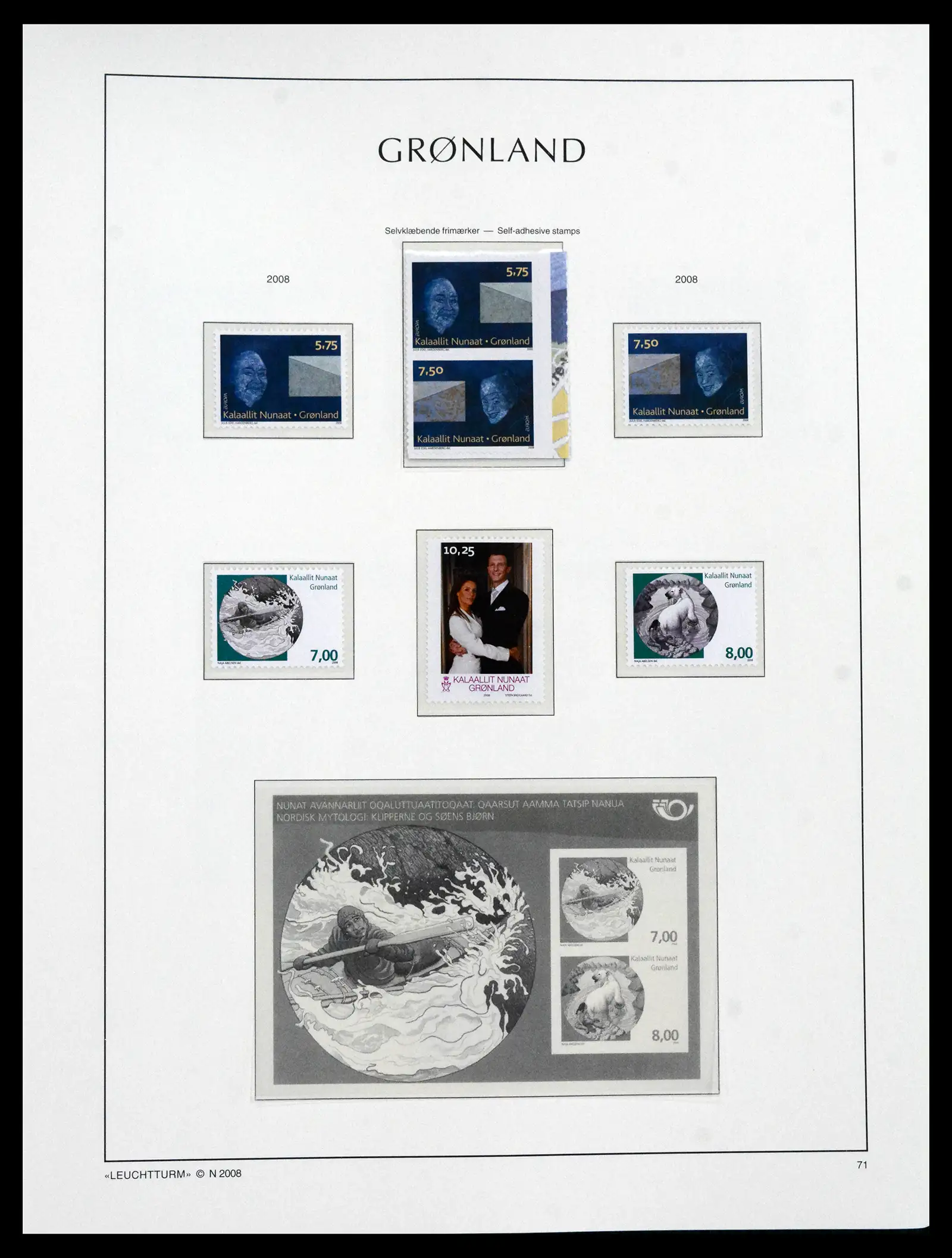 41694 0088 - Stamp collection 41694 Greenland complete 1905-2009.