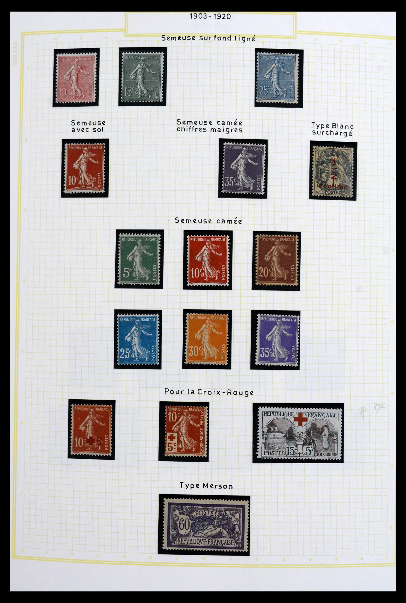 41695 0007 - Stamp collection 41695 France 1849-1999.