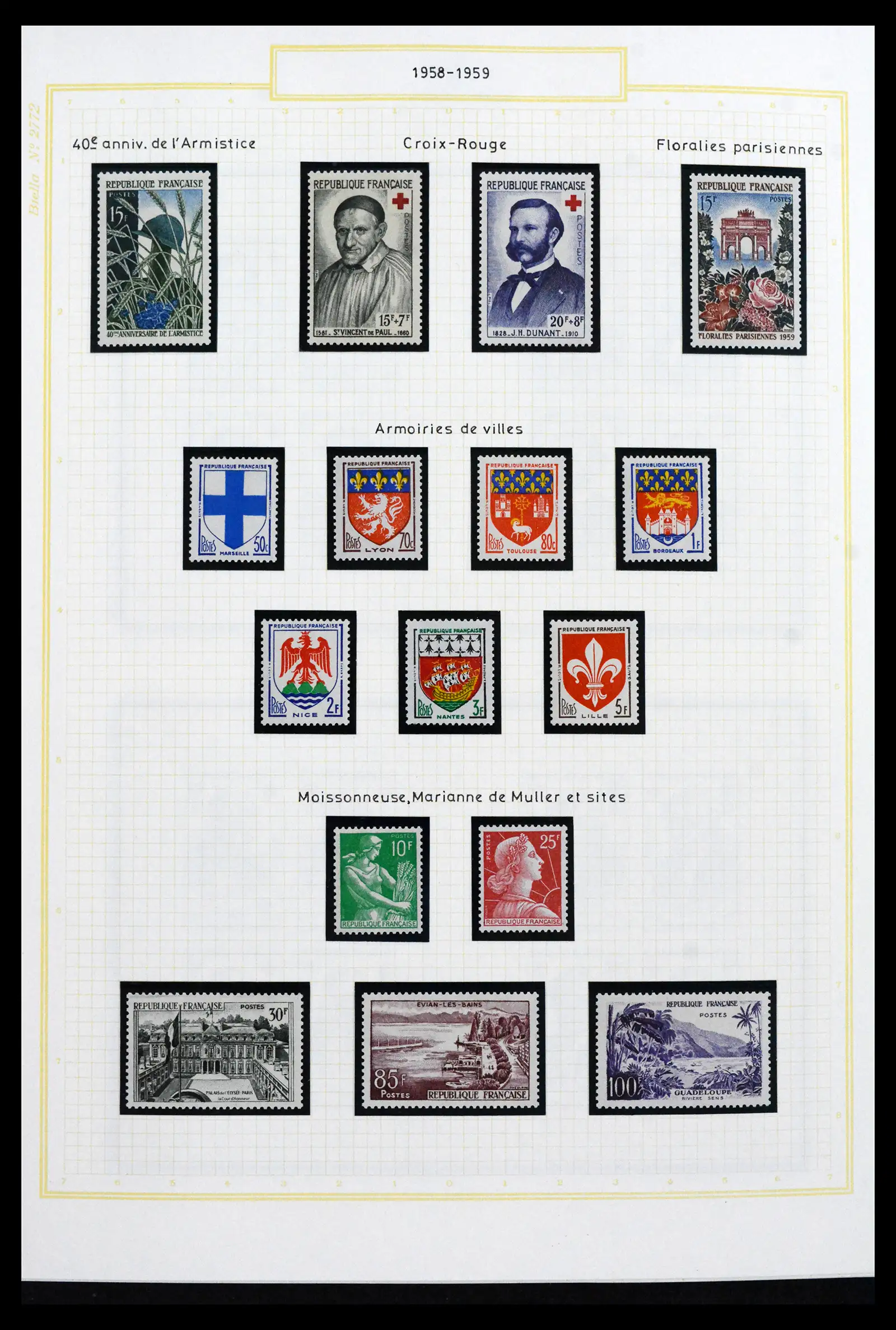 41695 0085 - Stamp collection 41695 France 1849-1999.