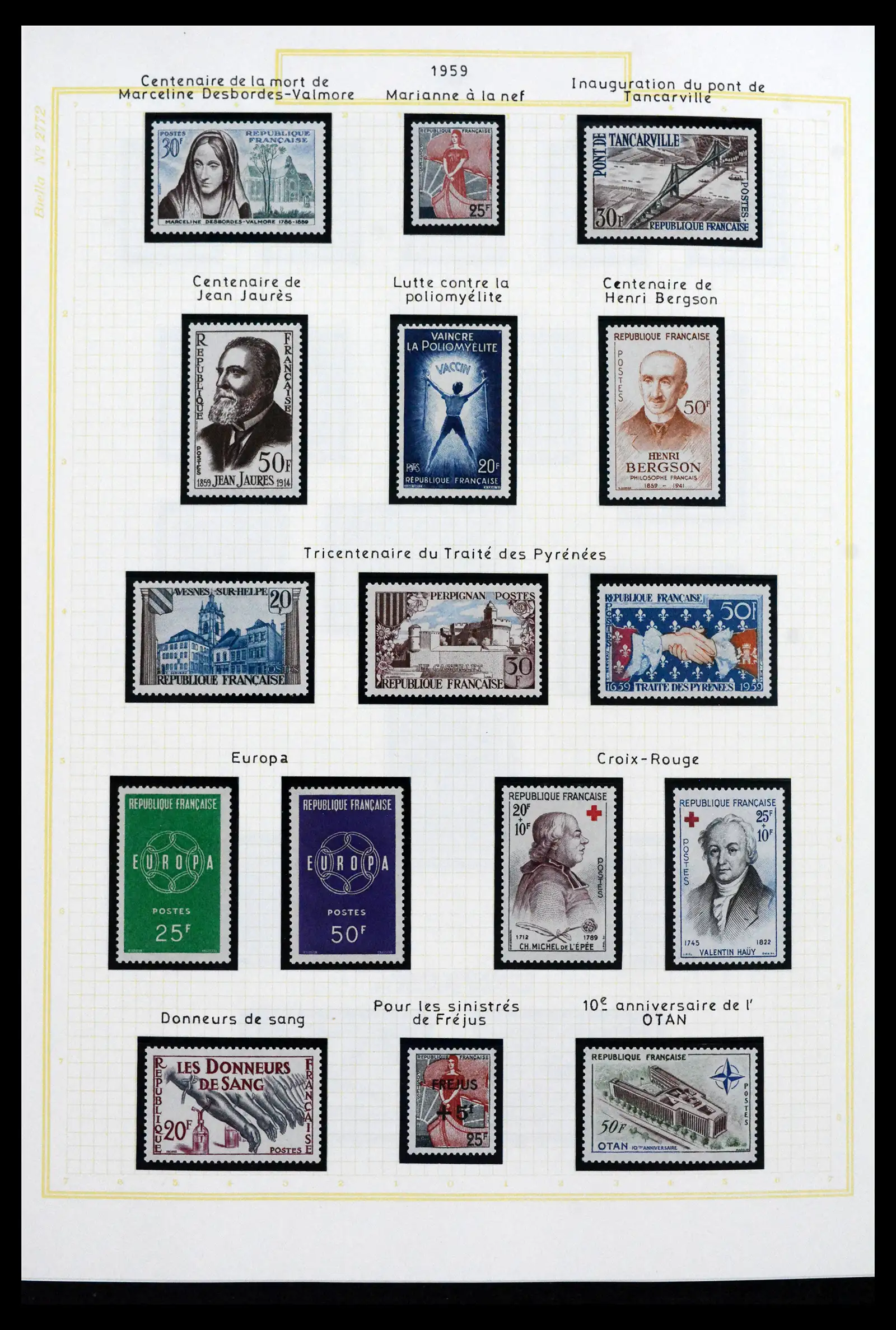 41695 0089 - Stamp collection 41695 France 1849-1999.