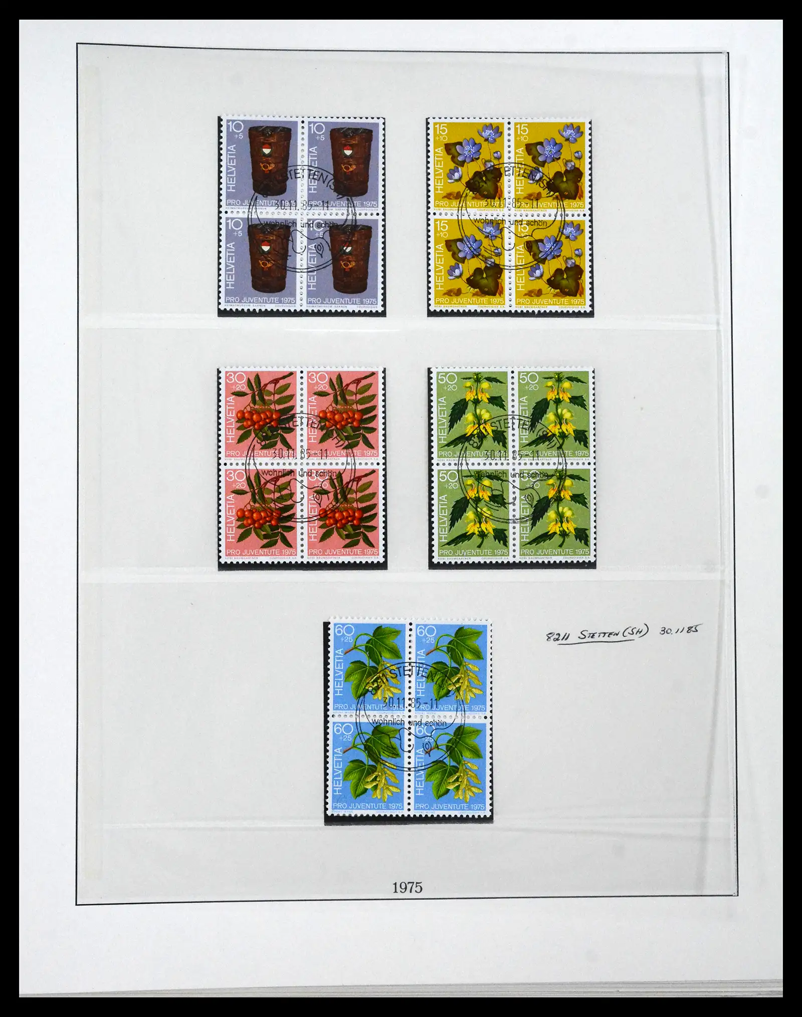 41696 0019 - Postzegelverzameling 41696 Zwitserland pro juventute gebruikt 1925-1987.