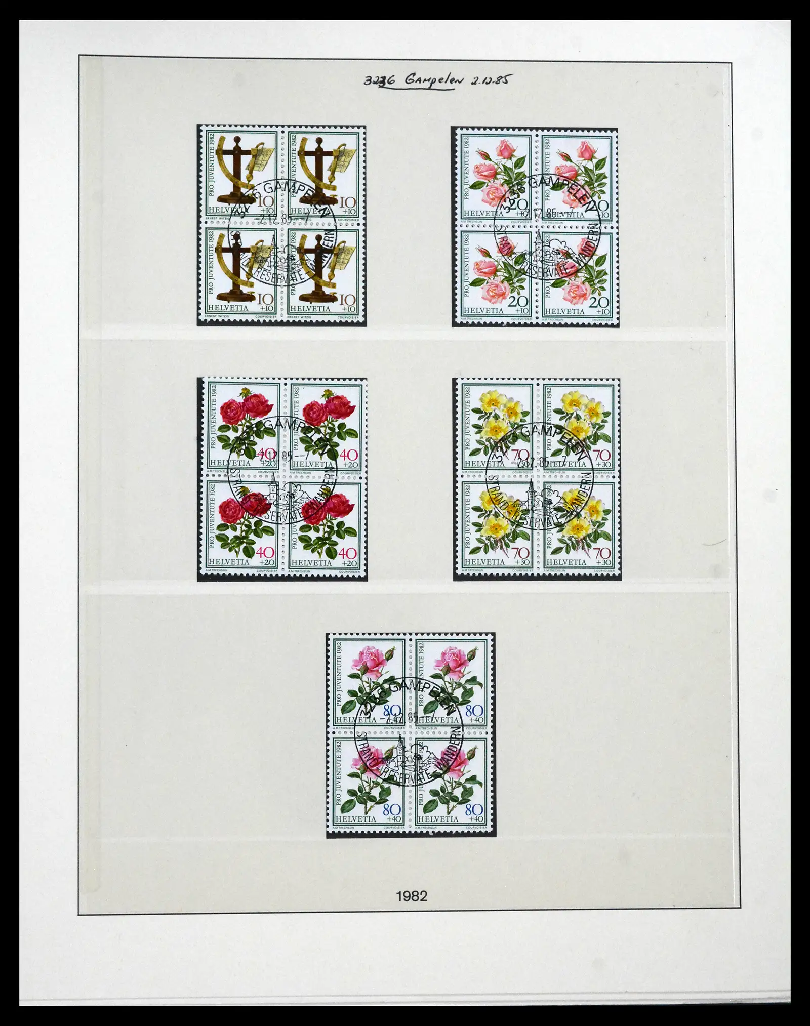 41696 0026 - Postzegelverzameling 41696 Zwitserland pro juventute gebruikt 1925-1987.