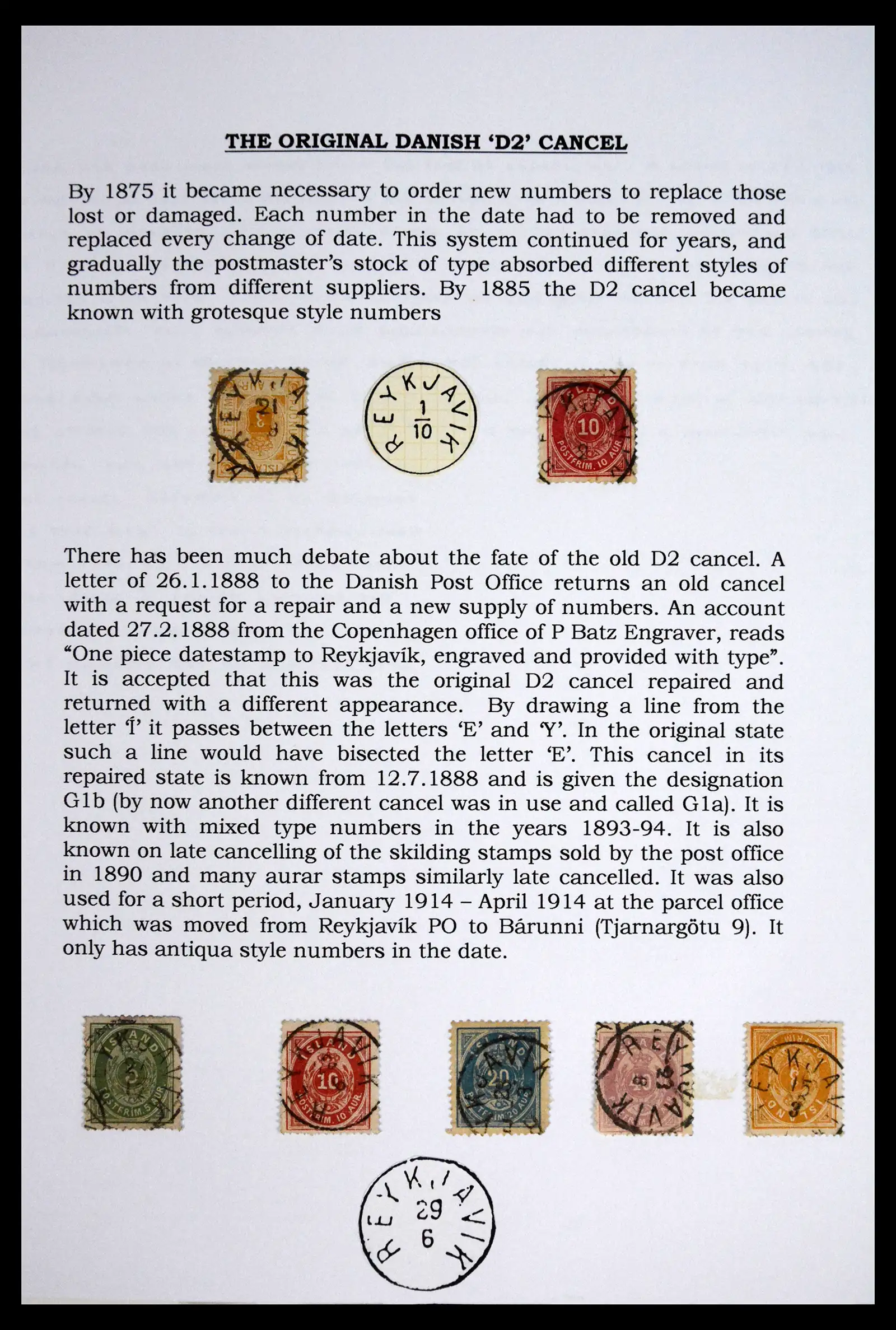 41697 0005 - Postzegelverzameling 41697 IJsland brieven/stempels 1870-1952.