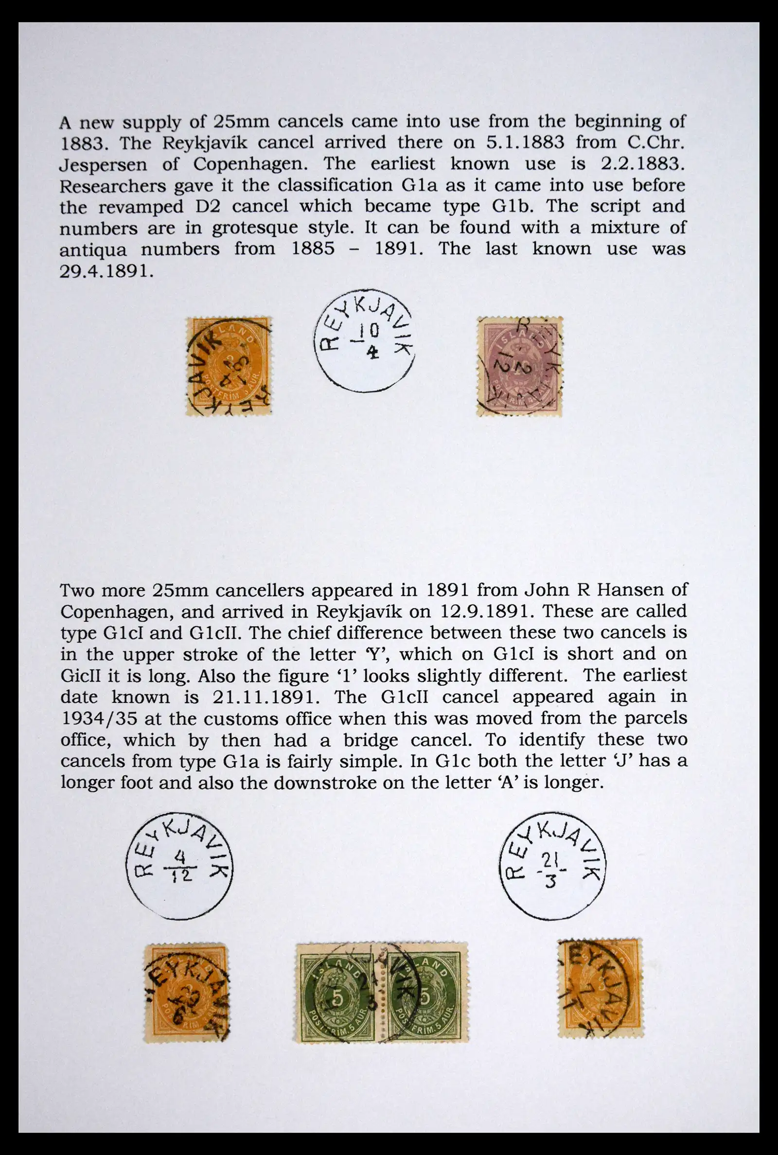 41697 0006 - Postzegelverzameling 41697 IJsland brieven/stempels 1870-1952.