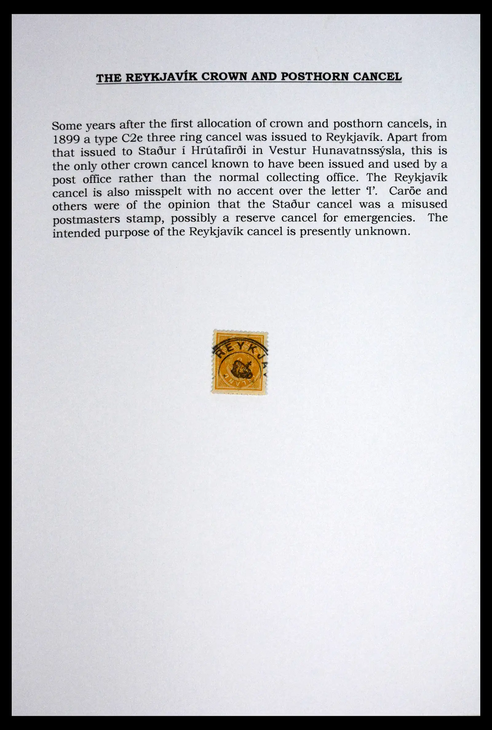 41697 0009 - Postzegelverzameling 41697 IJsland brieven/stempels 1870-1952.