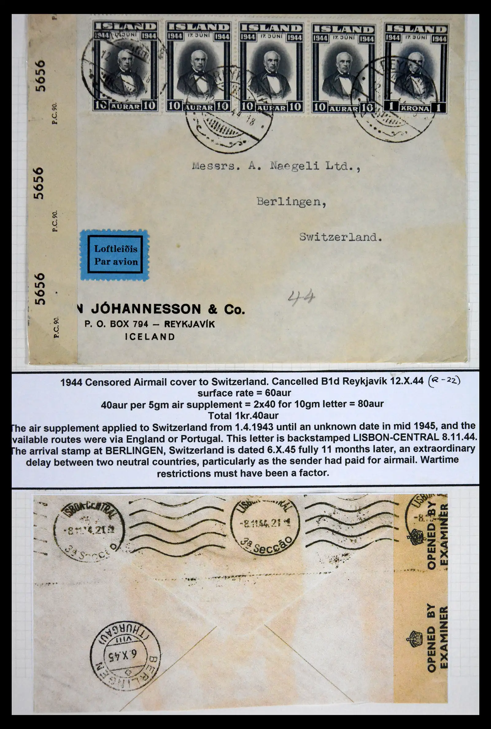 41697 0048 - Postzegelverzameling 41697 IJsland brieven/stempels 1870-1952.