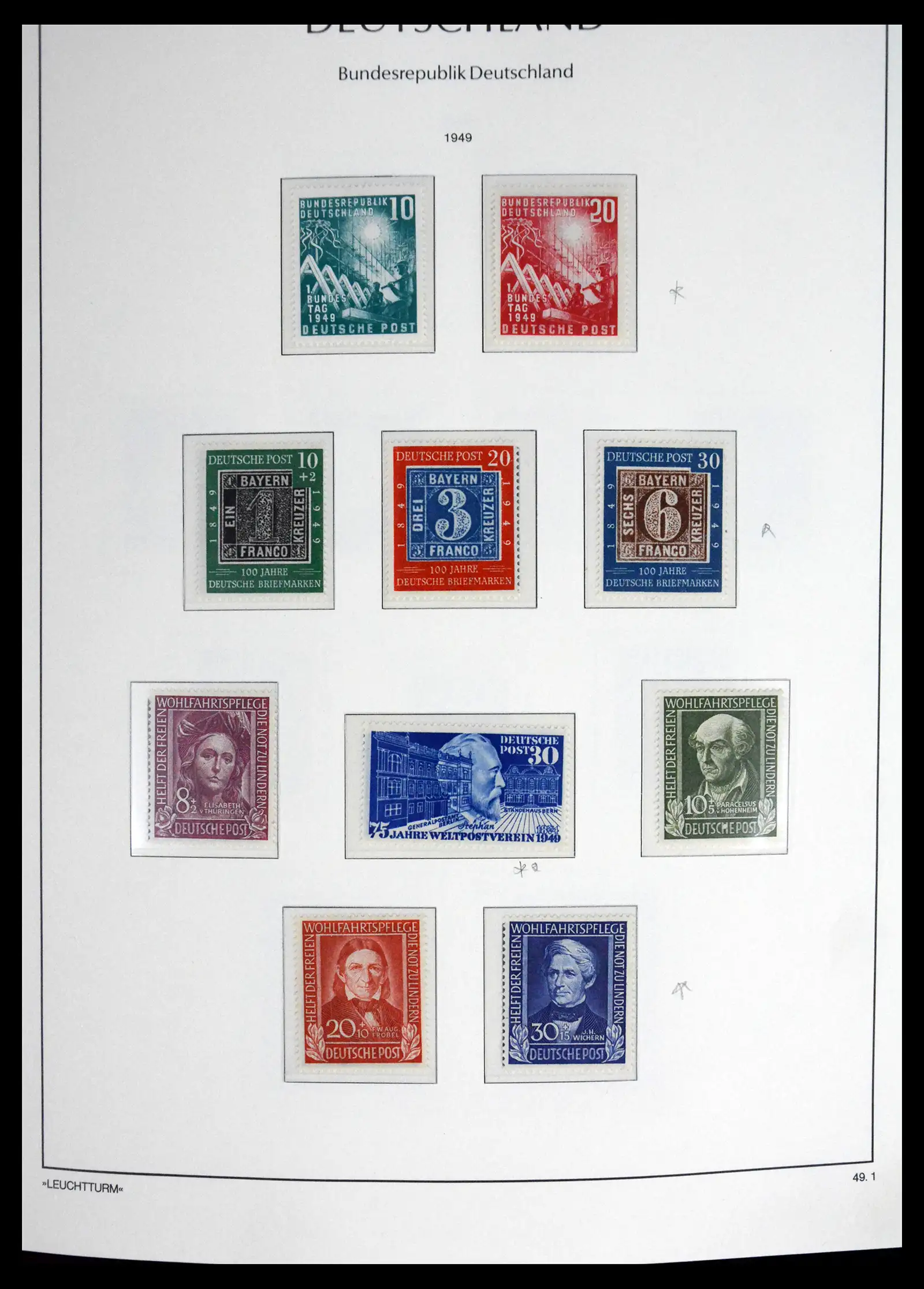 41698 0001 - Stamp collection 41698 Germany Bundespost complete 1949-1982.