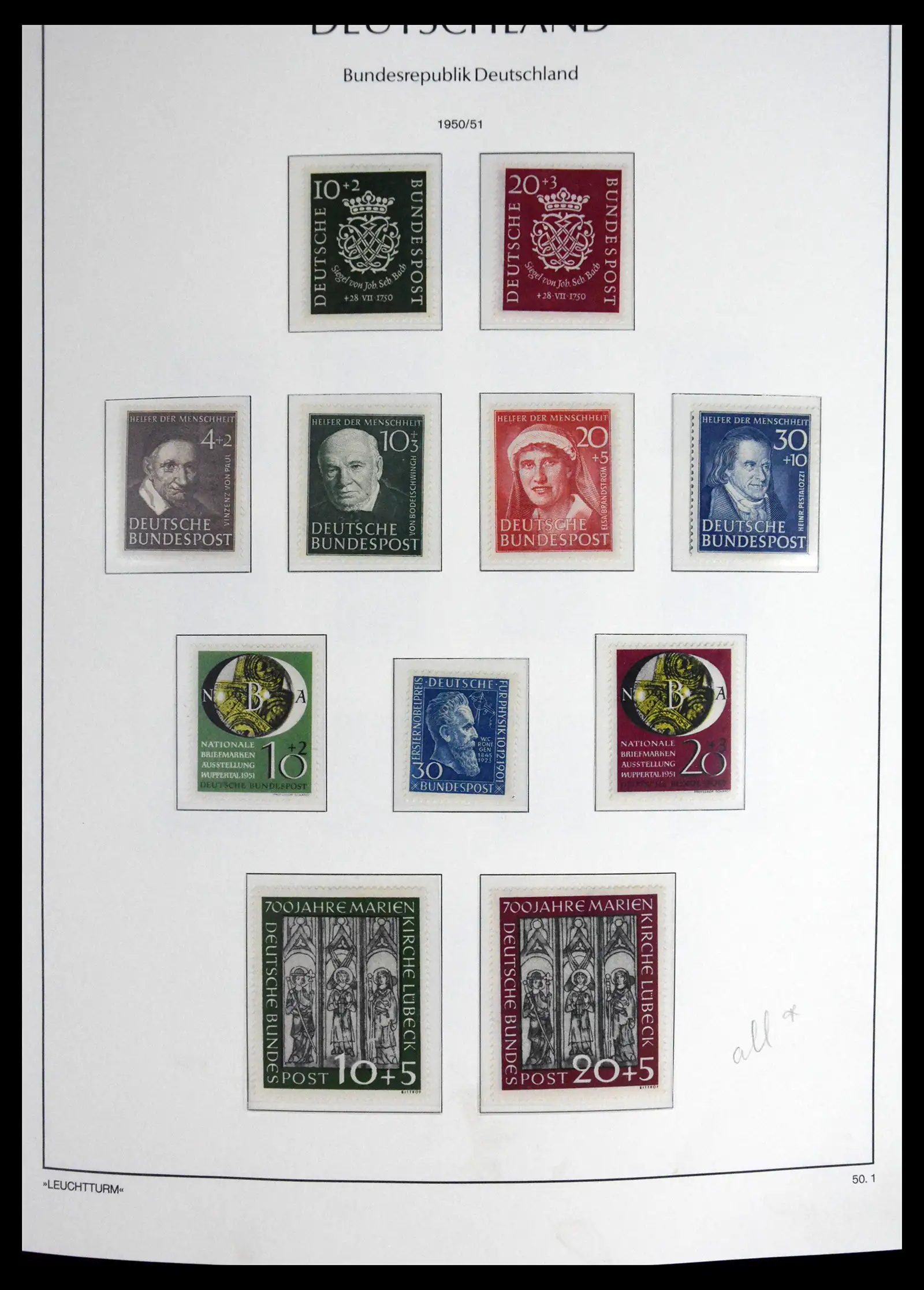 41698 0002 - Stamp collection 41698 Germany Bundespost complete 1949-1982.