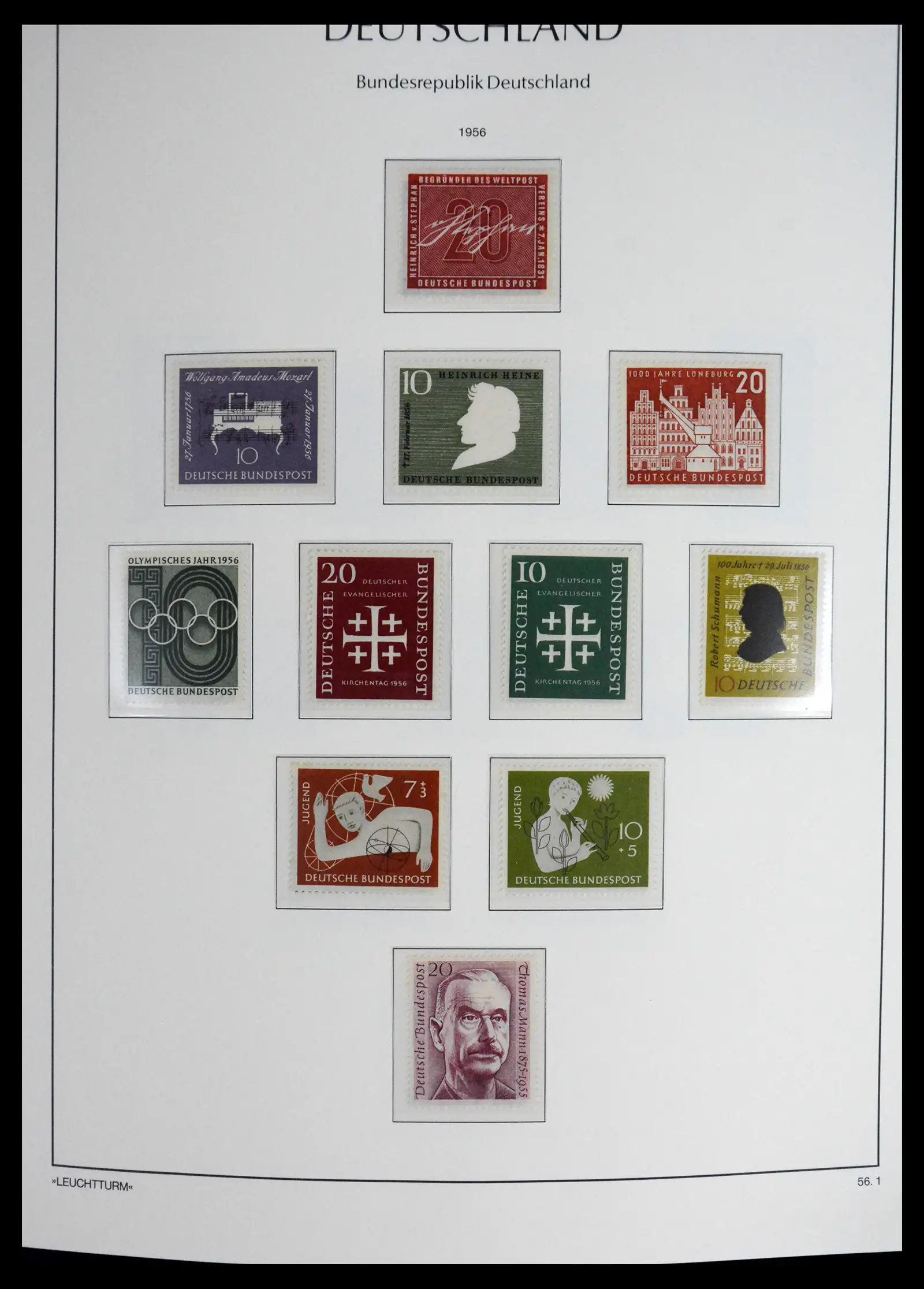 41698 0009 - Stamp collection 41698 Germany Bundespost complete 1949-1982.