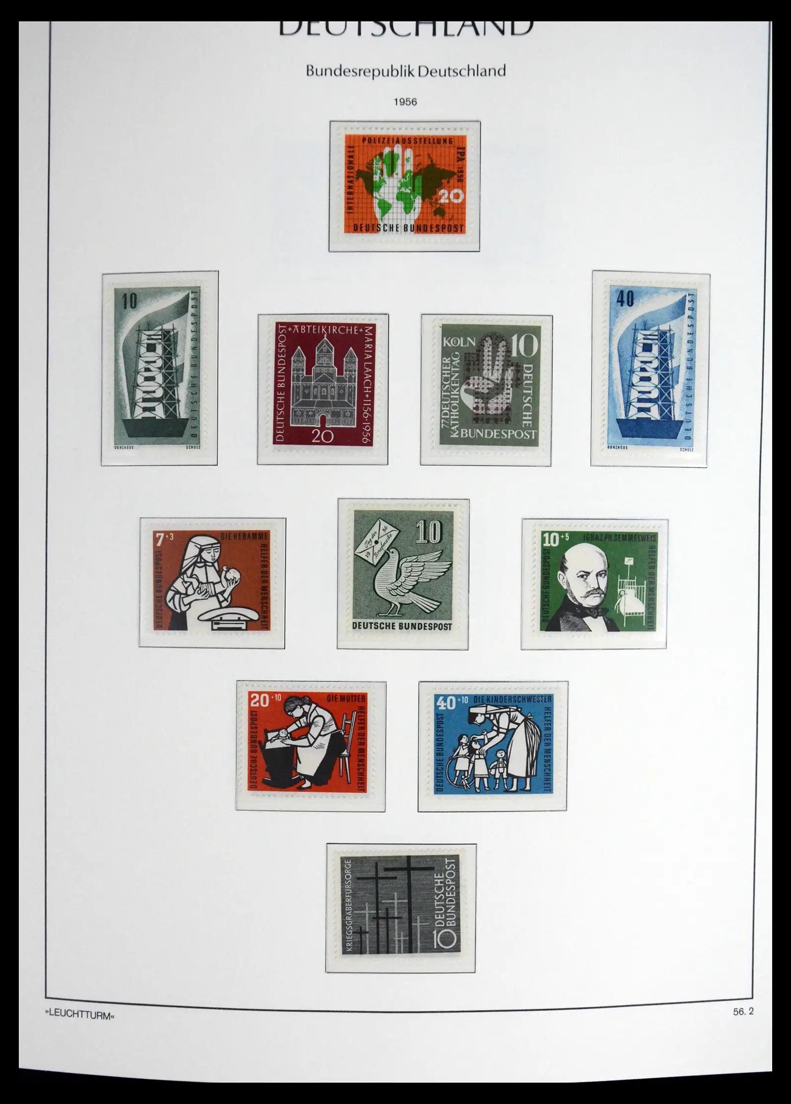 41698 0010 - Stamp collection 41698 Germany Bundespost complete 1949-1982.