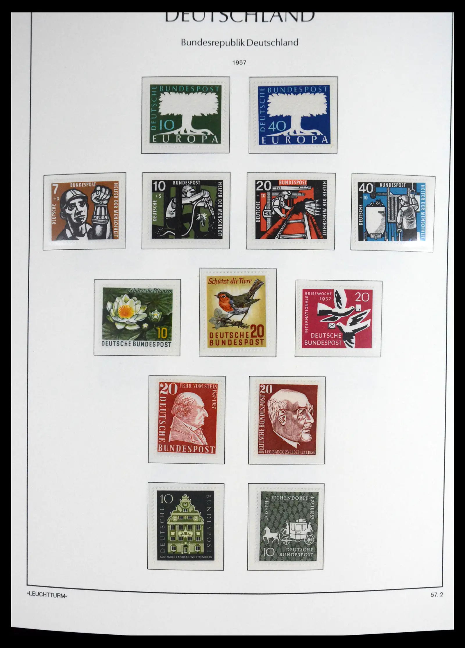 41698 0012 - Stamp collection 41698 Germany Bundespost complete 1949-1982.