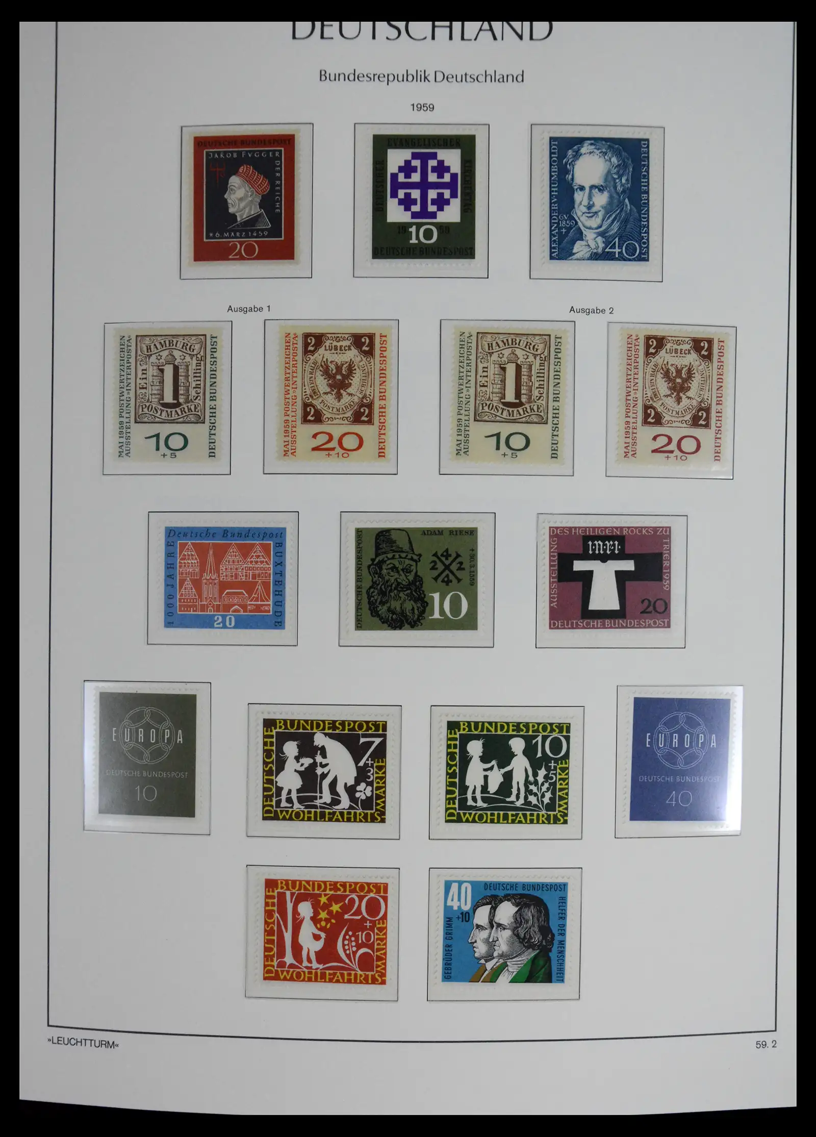 41698 0016 - Stamp collection 41698 Germany Bundespost complete 1949-1982.