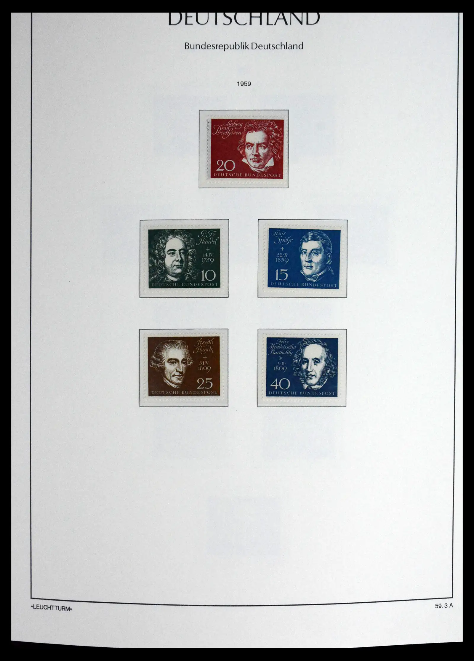 41698 0018 - Stamp collection 41698 Germany Bundespost complete 1949-1982.