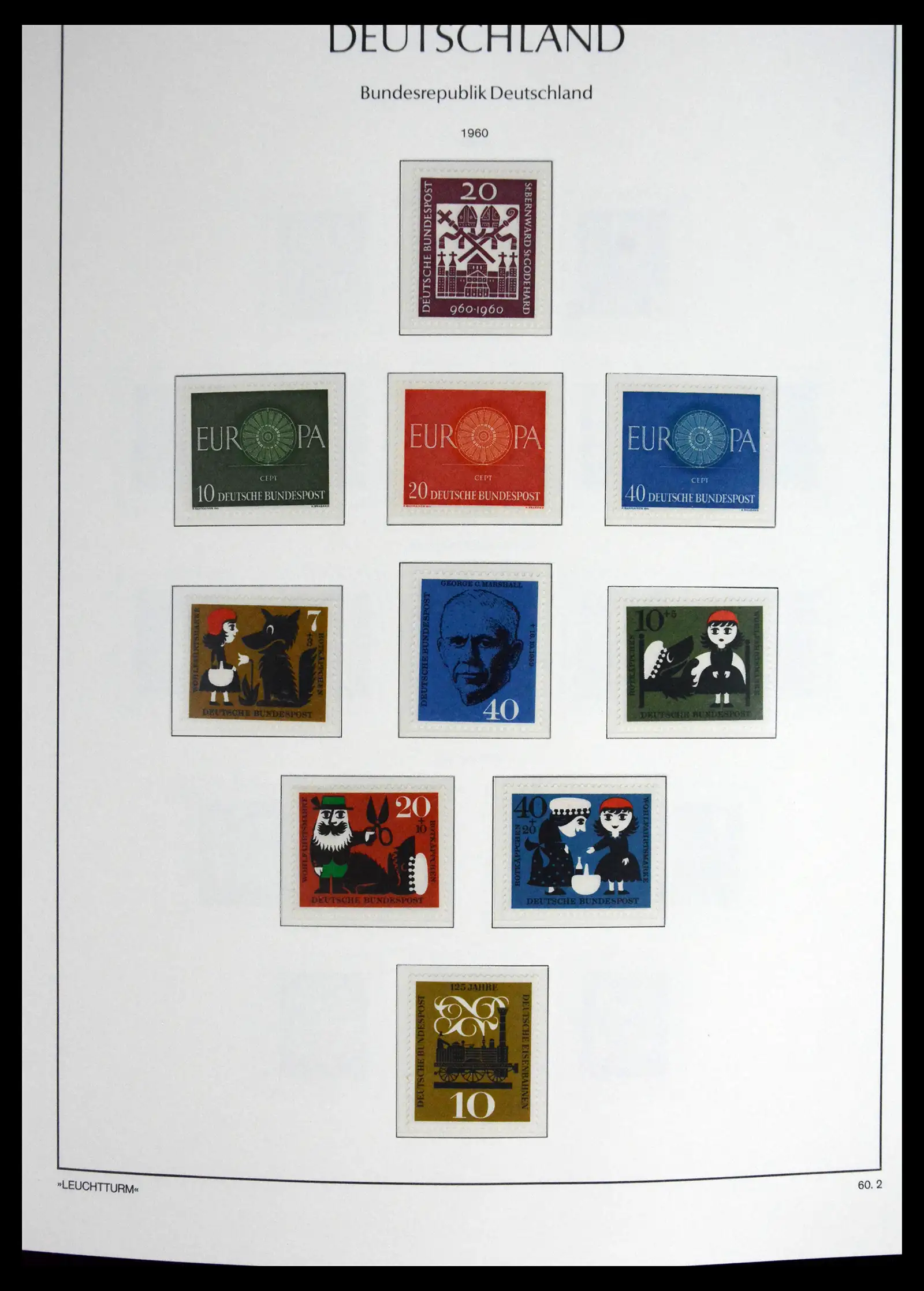 41698 0020 - Stamp collection 41698 Germany Bundespost complete 1949-1982.