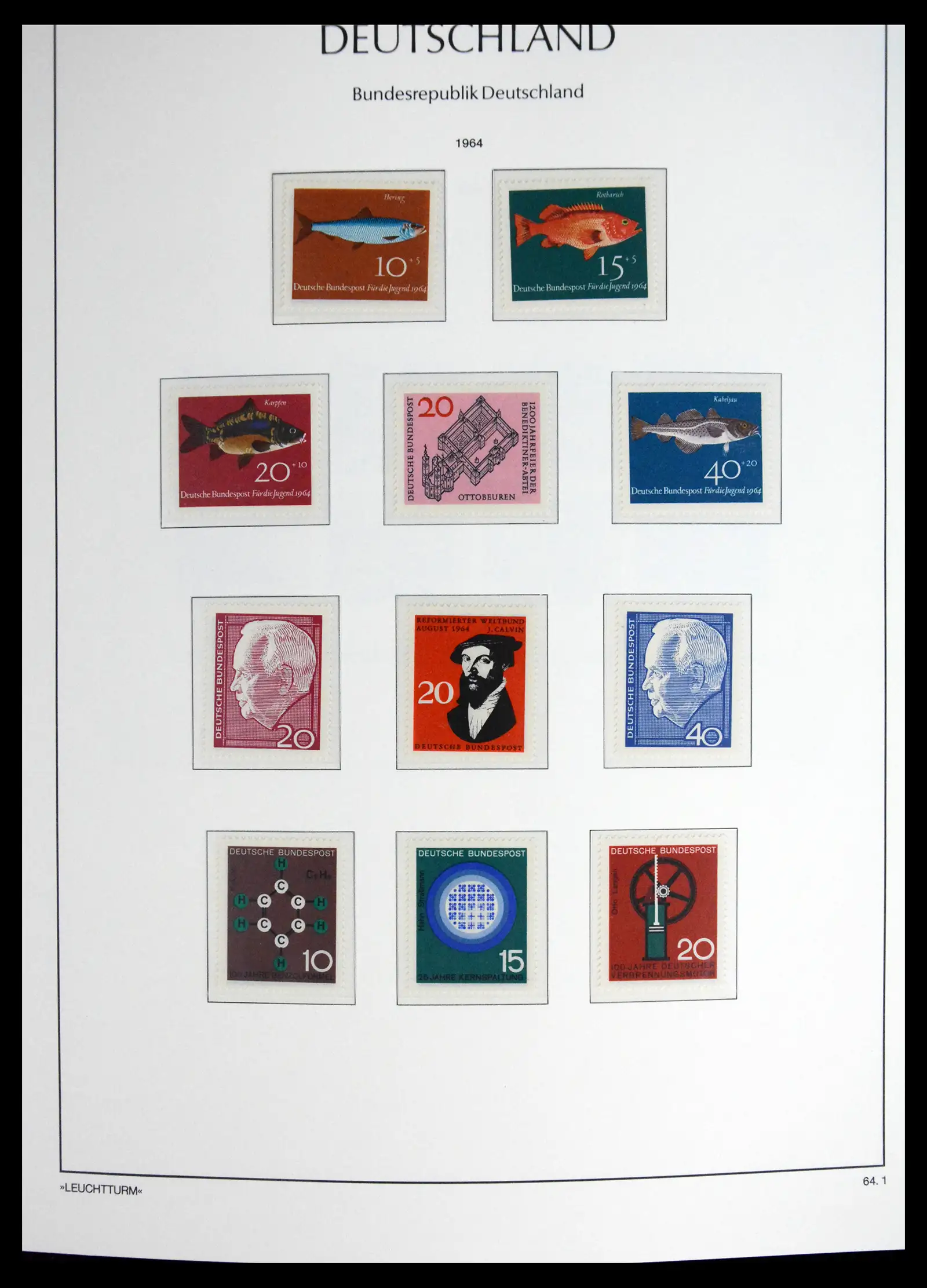 41698 0027 - Stamp collection 41698 Germany Bundespost complete 1949-1982.