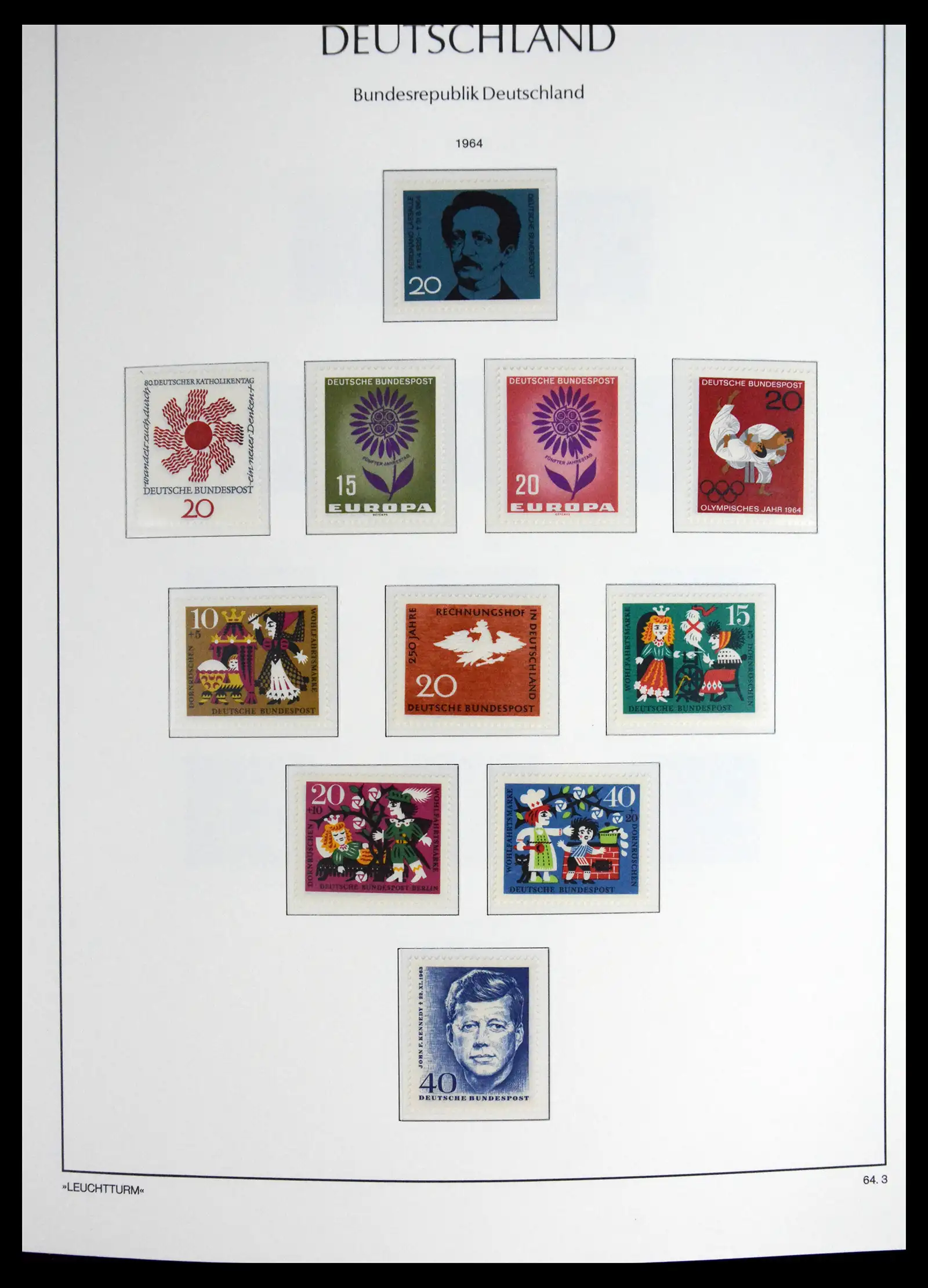 41698 0030 - Stamp collection 41698 Germany Bundespost complete 1949-1982.