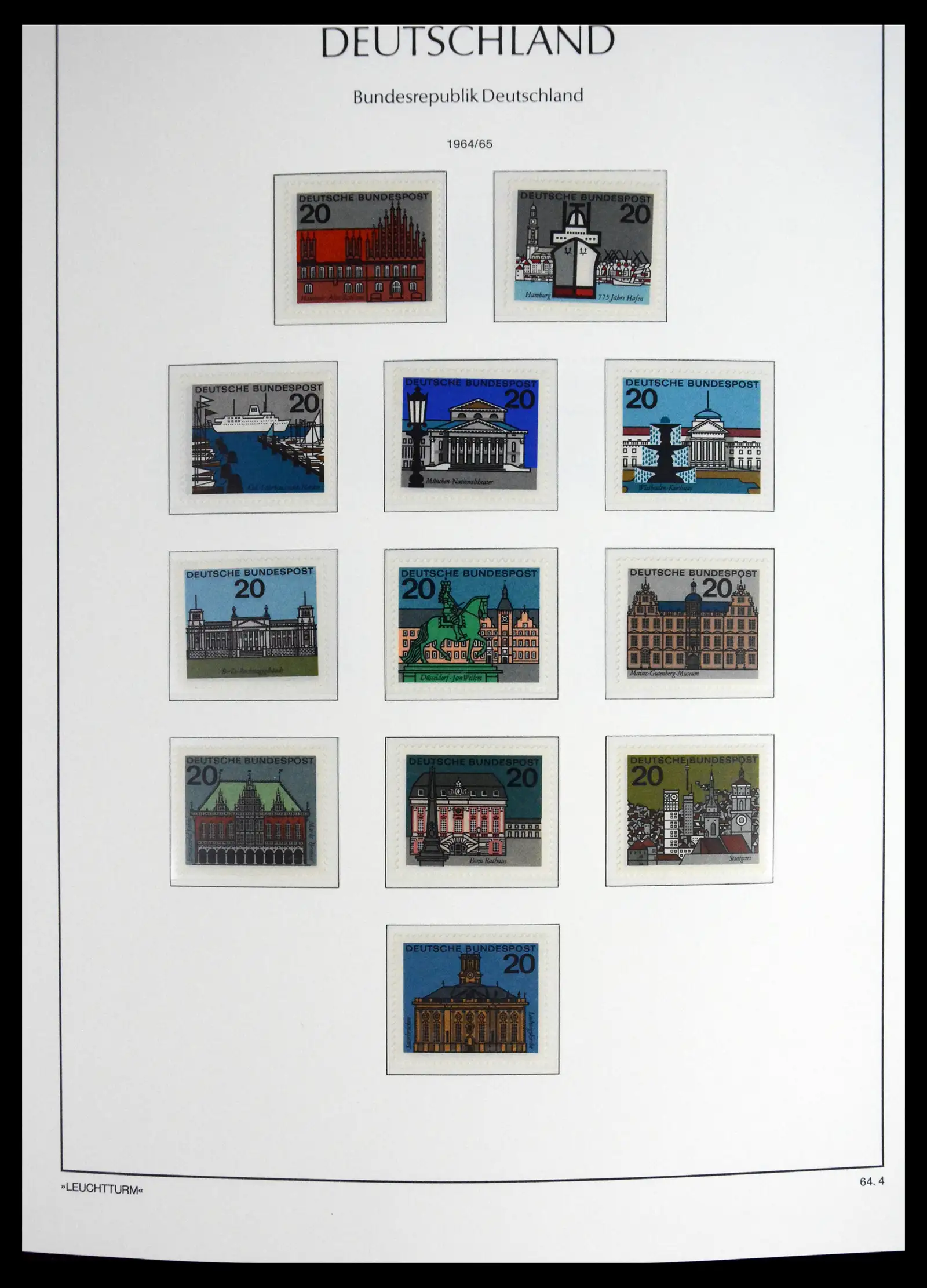 41698 0031 - Stamp collection 41698 Germany Bundespost complete 1949-1982.