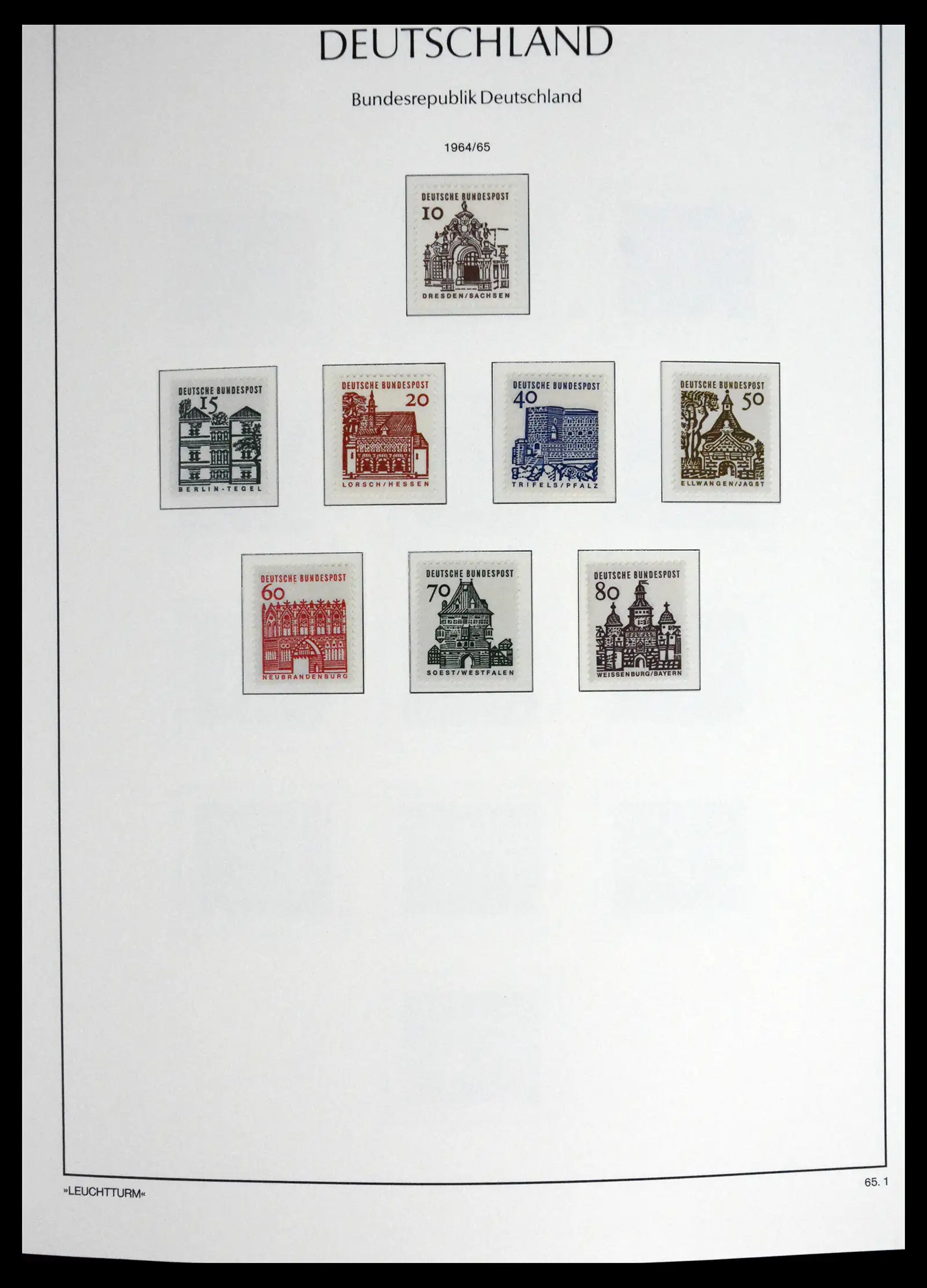 41698 0032 - Stamp collection 41698 Germany Bundespost complete 1949-1982.