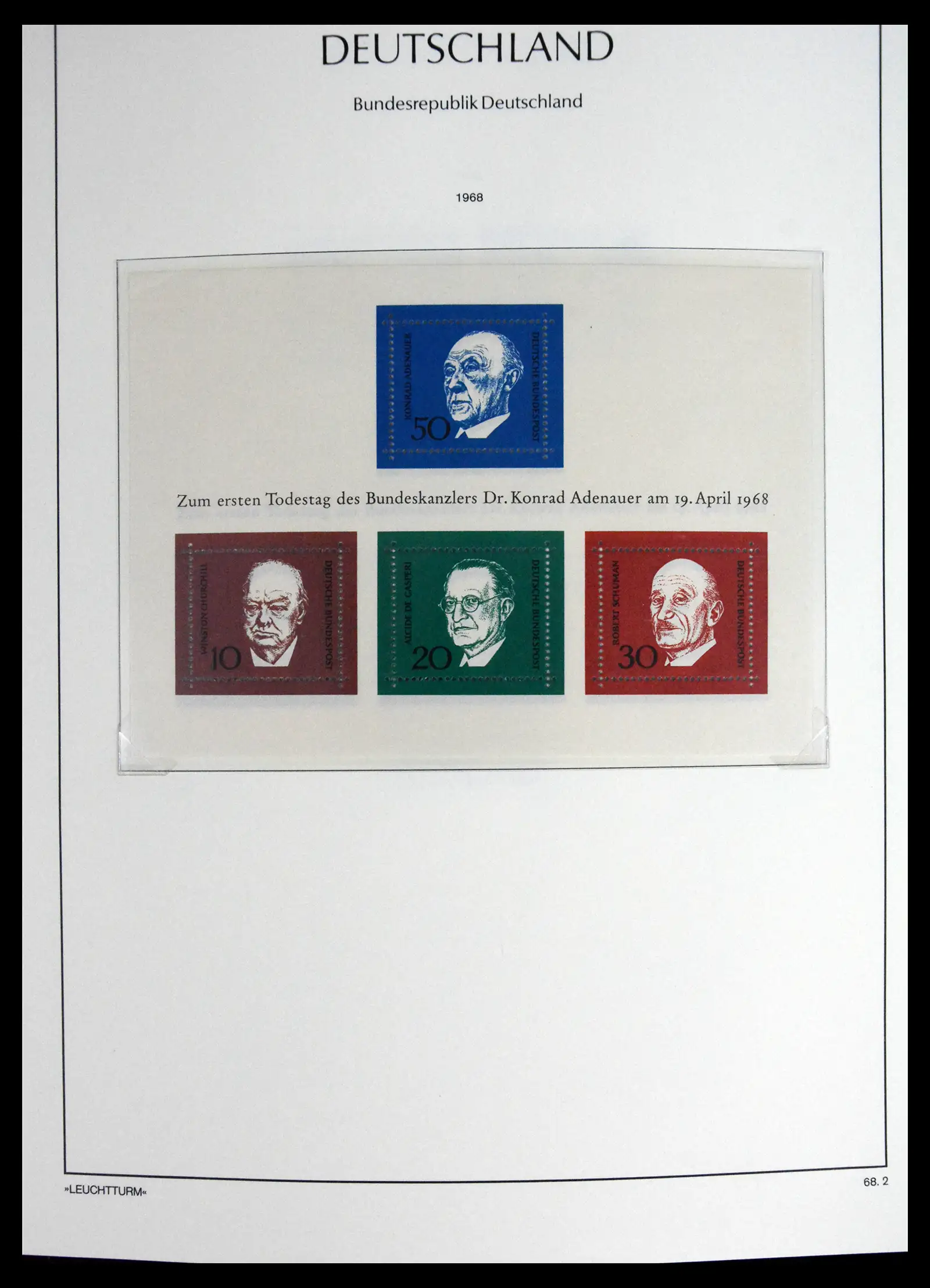 41698 0040 - Stamp collection 41698 Germany Bundespost complete 1949-1982.