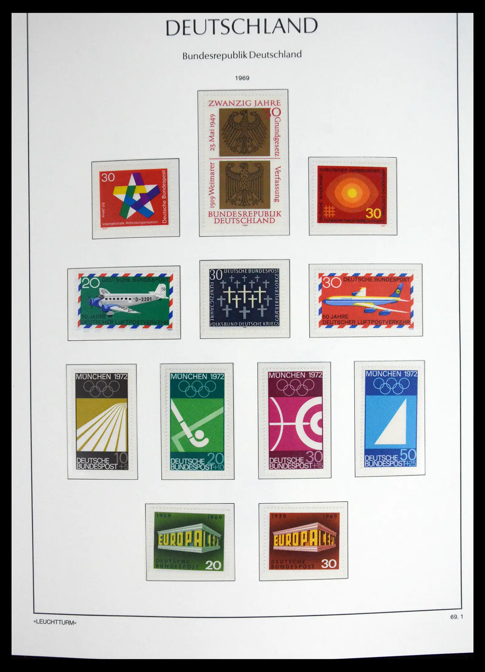 41698 0043 - Stamp collection 41698 Germany Bundespost complete 1949-1982.