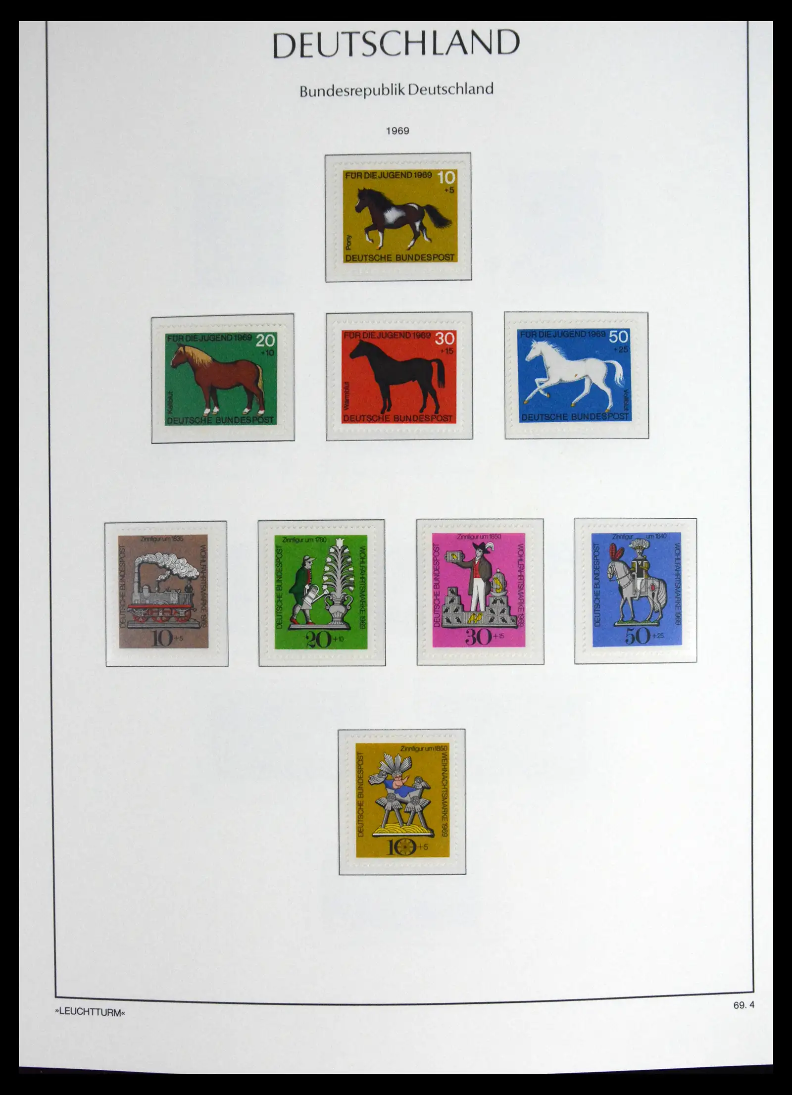 41698 0046 - Stamp collection 41698 Germany Bundespost complete 1949-1982.