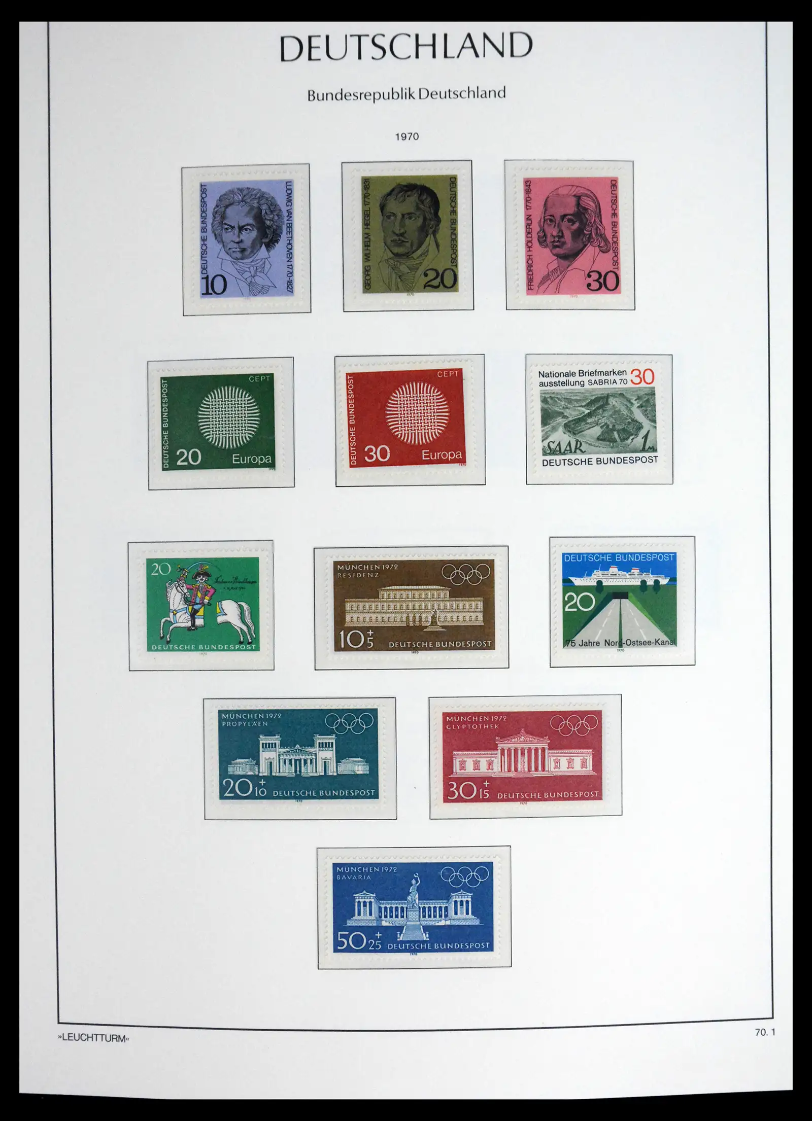 41698 0047 - Stamp collection 41698 Germany Bundespost complete 1949-1982.