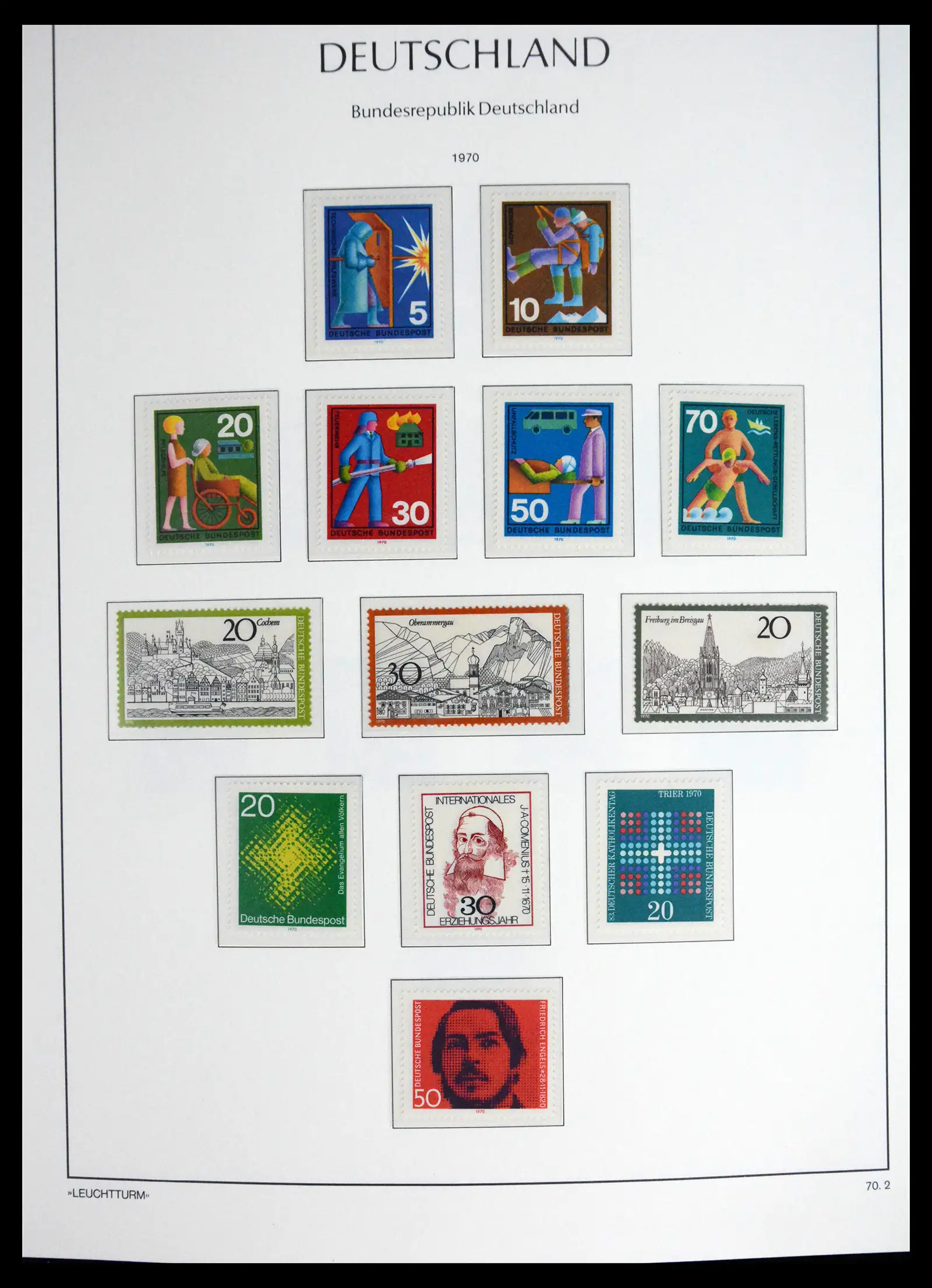 41698 0048 - Stamp collection 41698 Germany Bundespost complete 1949-1982.