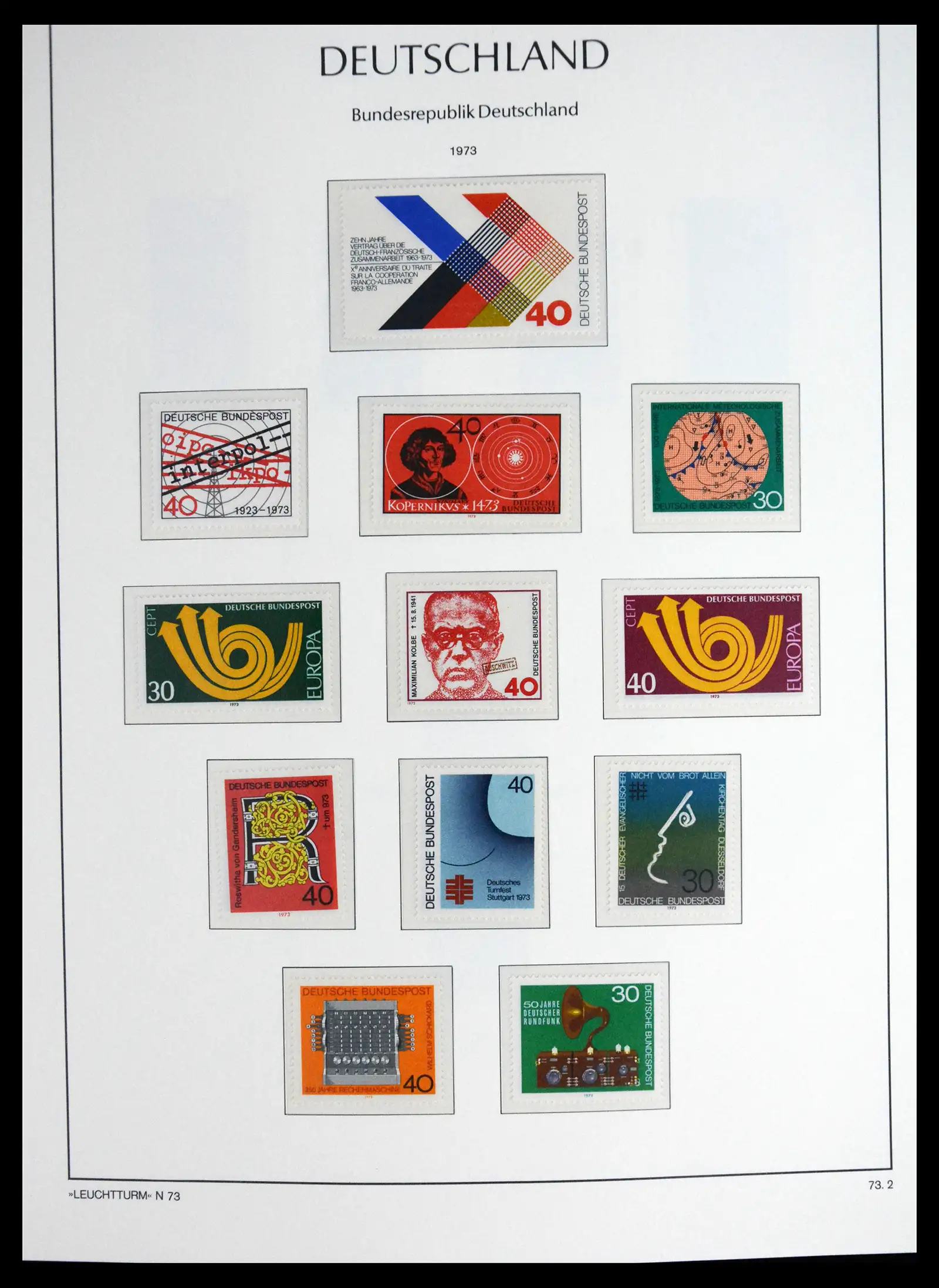 41698 0061 - Stamp collection 41698 Germany Bundespost complete 1949-1982.