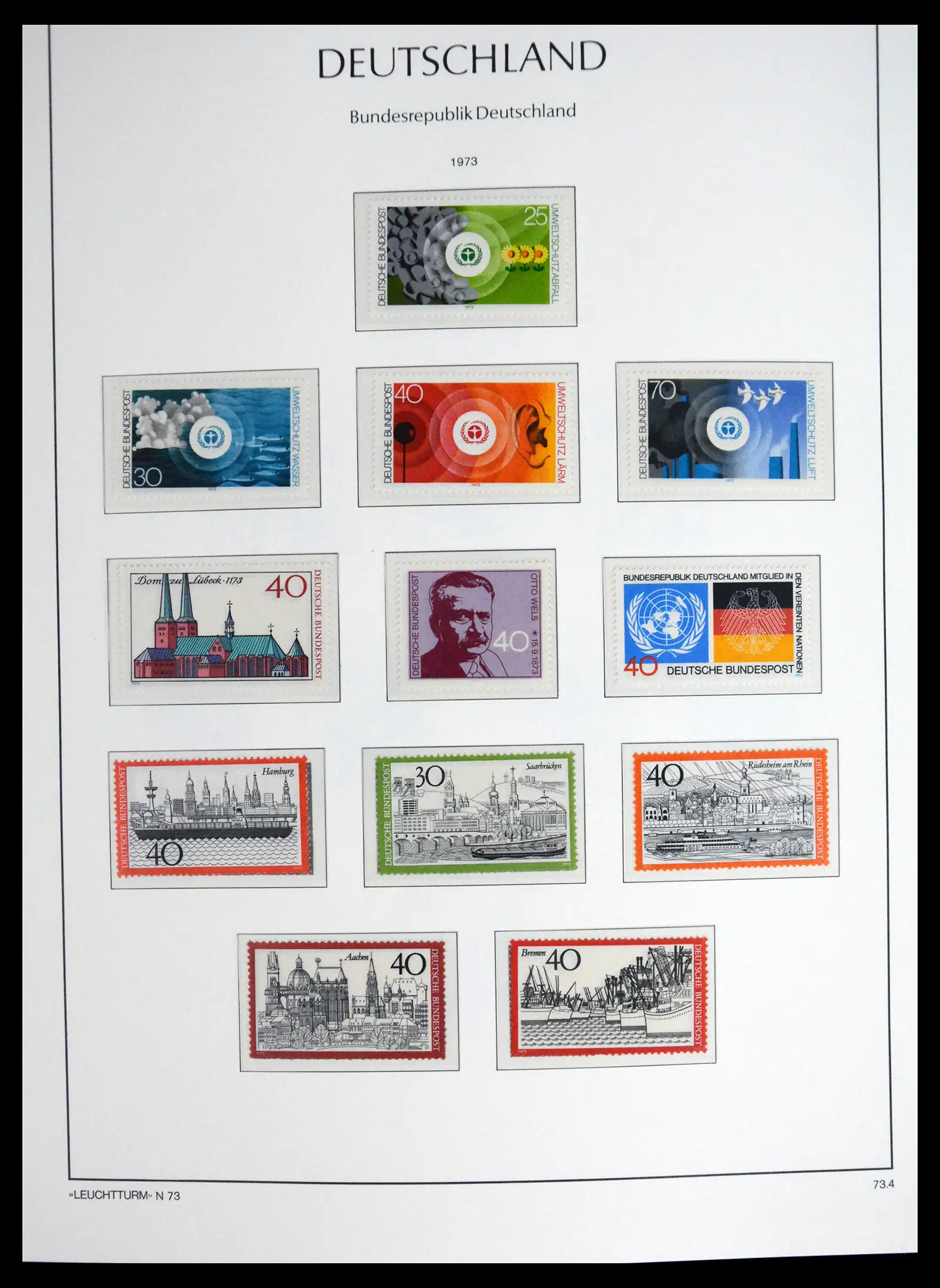 41698 0063 - Stamp collection 41698 Germany Bundespost complete 1949-1982.