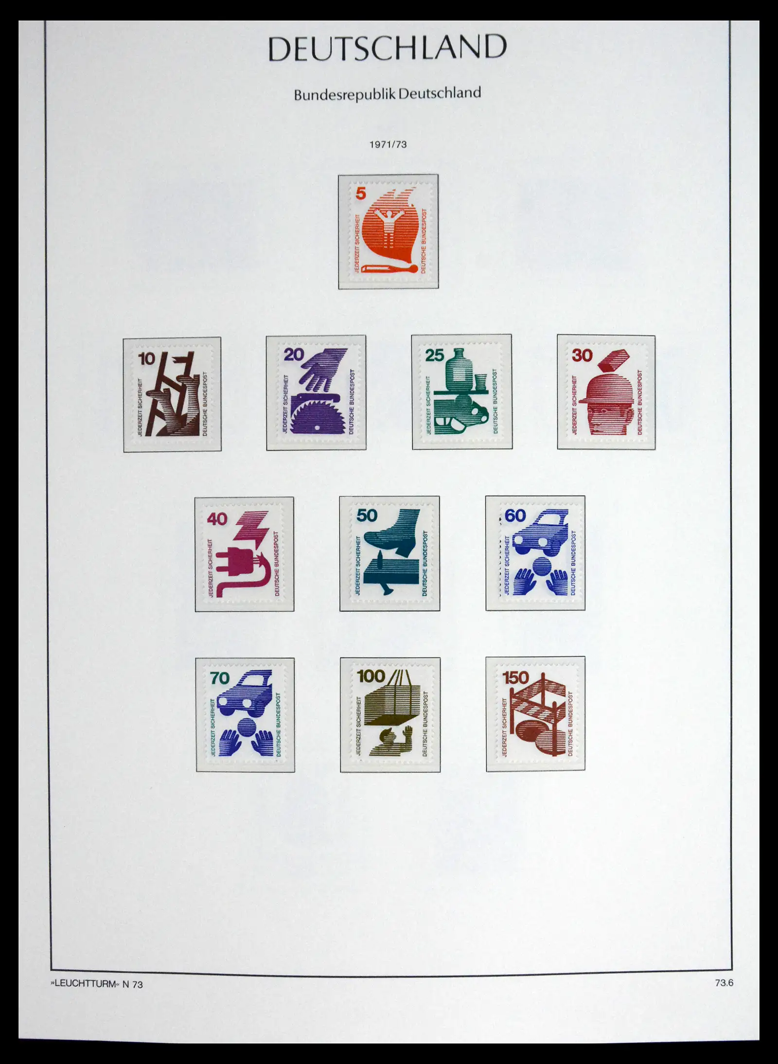 41698 0065 - Stamp collection 41698 Germany Bundespost complete 1949-1982.