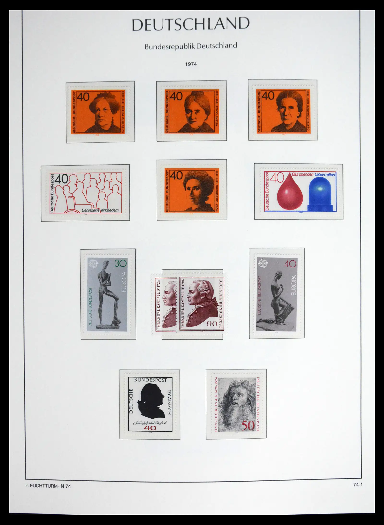 41698 0066 - Stamp collection 41698 Germany Bundespost complete 1949-1982.